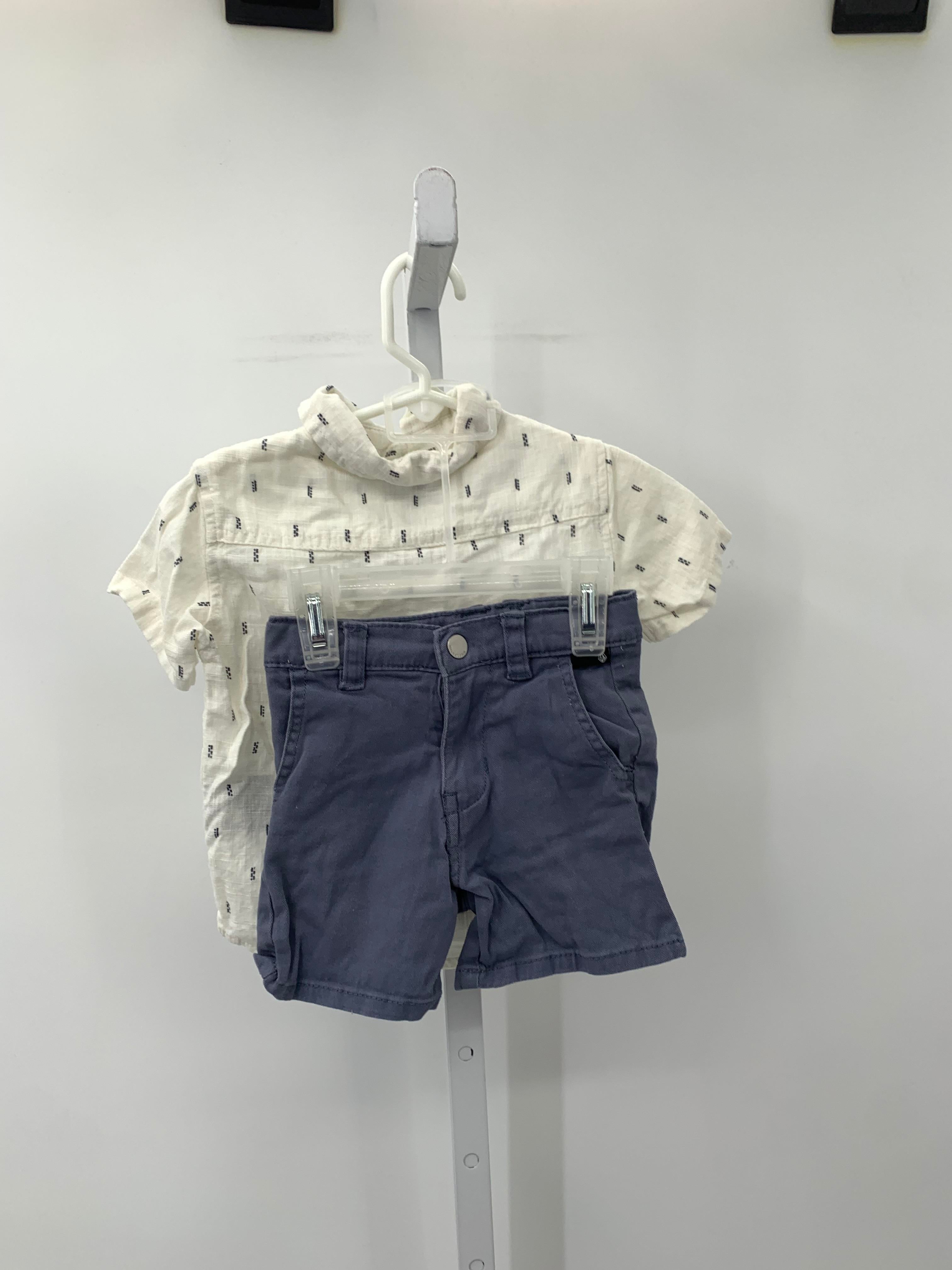 PATTERN BUTTON DOWN SHIRT AND SHORTS