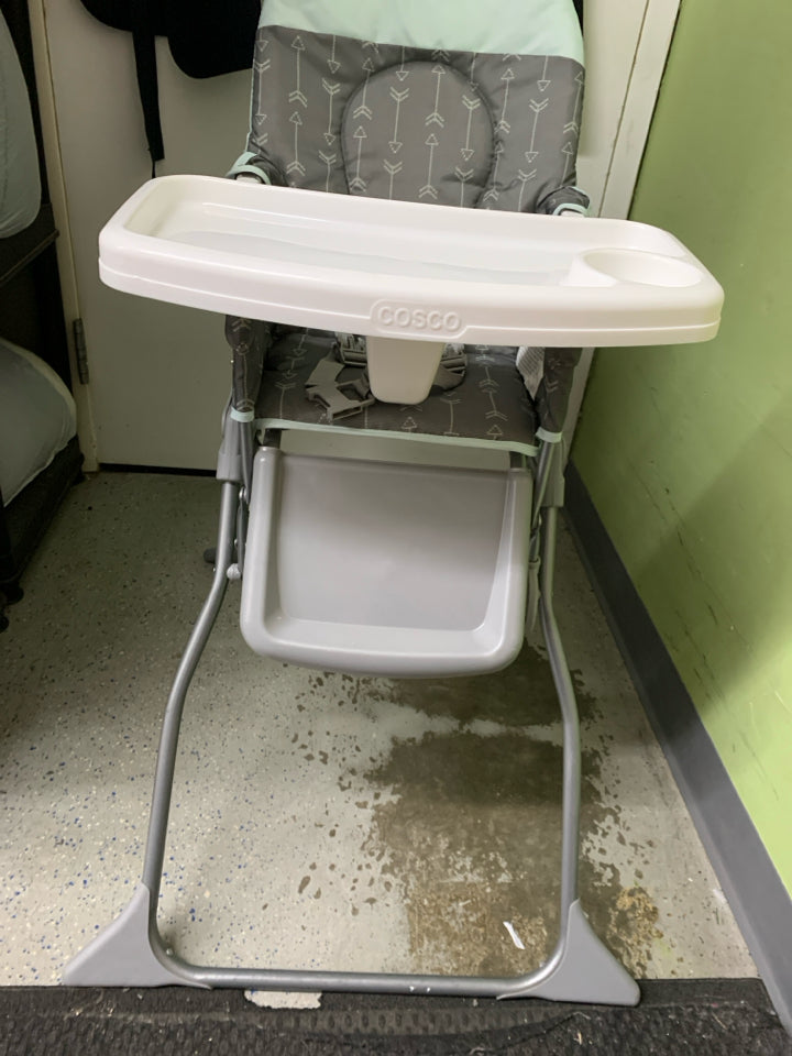 Cosco Kids Simple Fold Full Size High Chair, Adjustable Tray