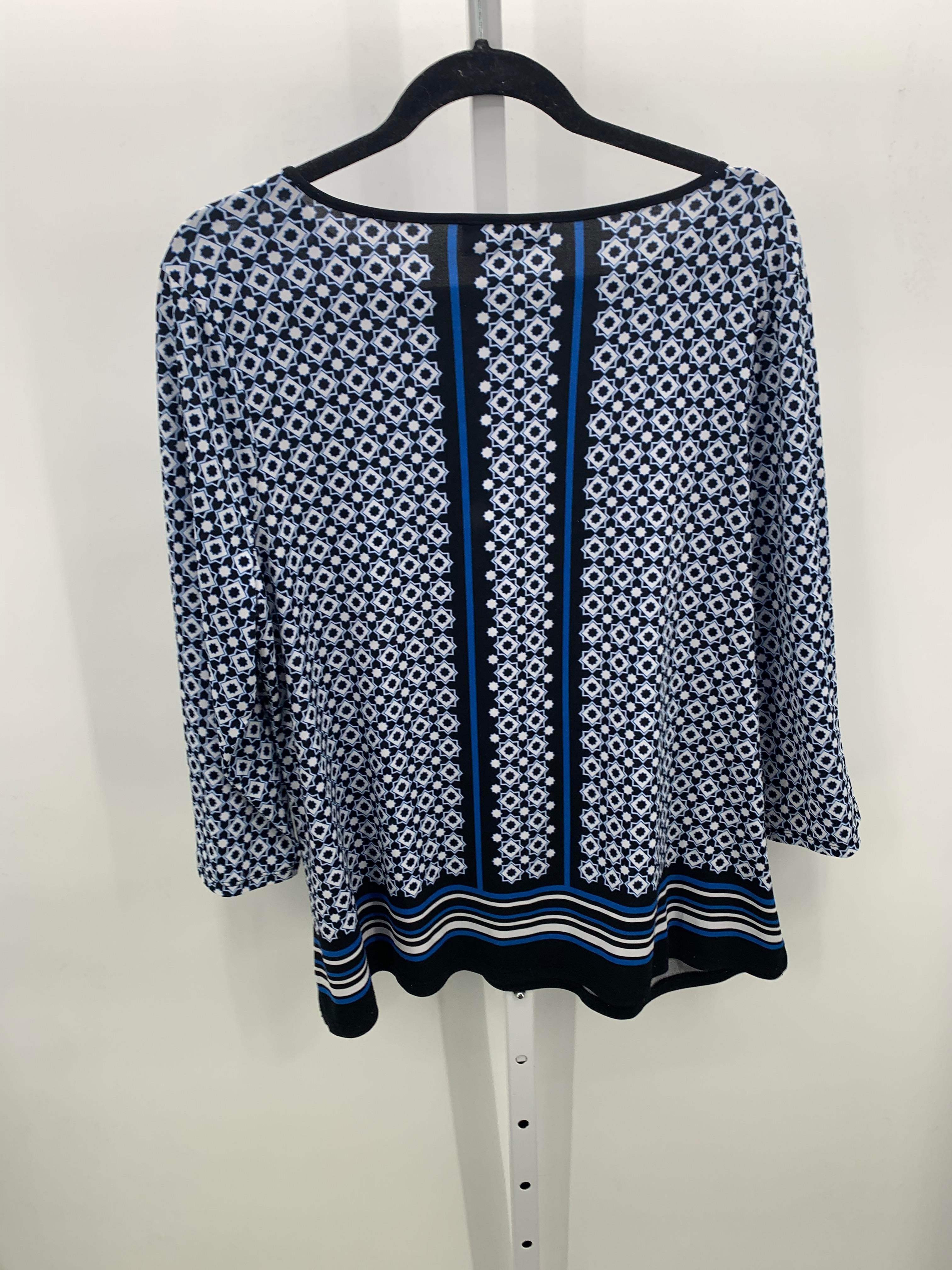 Crocodile Creek Size X Large Petite Petite 3/4 Sleeve Shirt