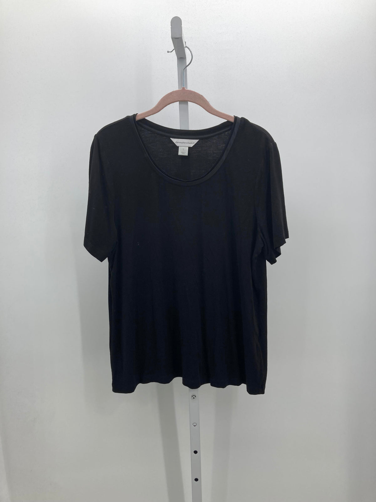 Christopher & Banks Size Large Misses Short Sleeve Shirt