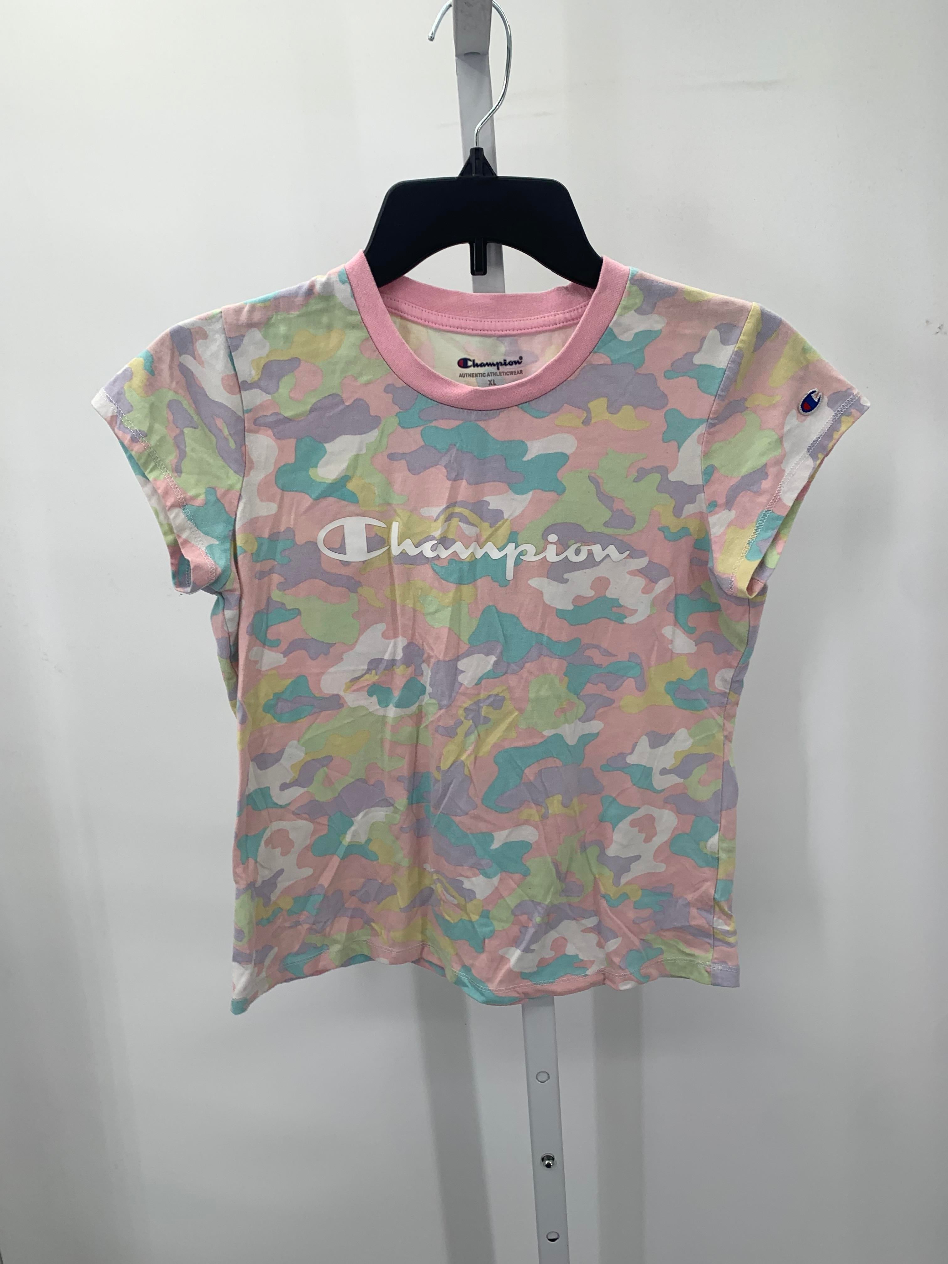 Champion Size 18-20 Girls Short Sleeve Shirt