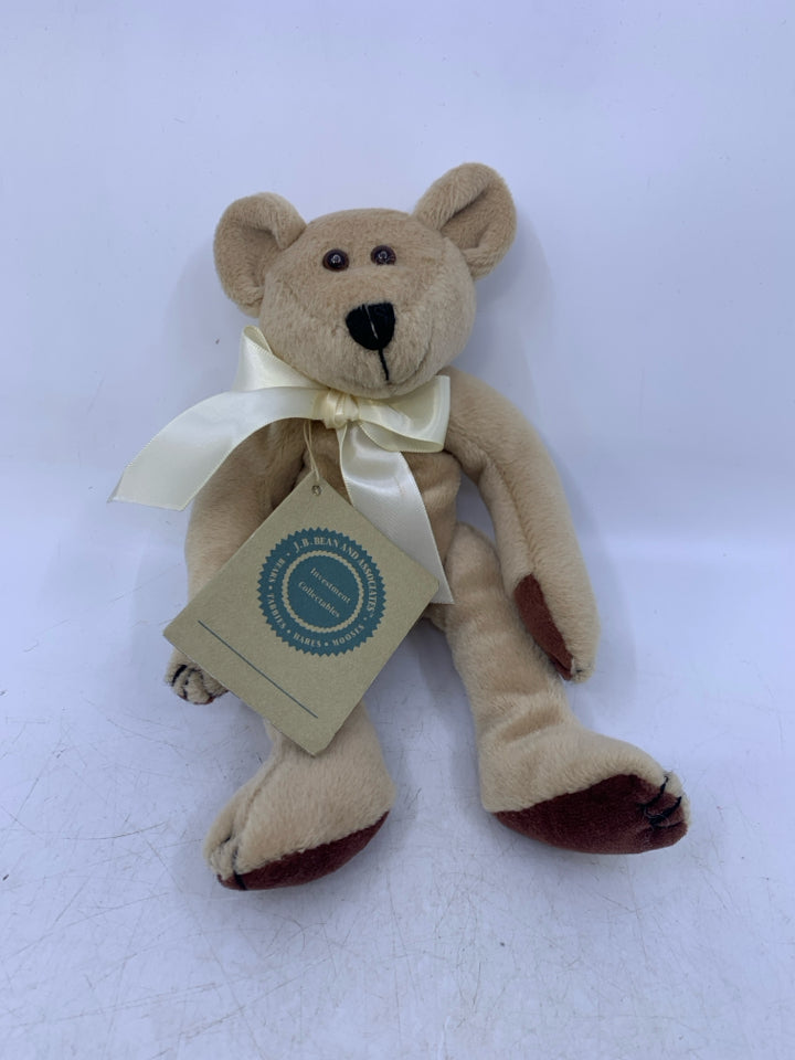 TAN BEAR W/ BROWN PAWS.