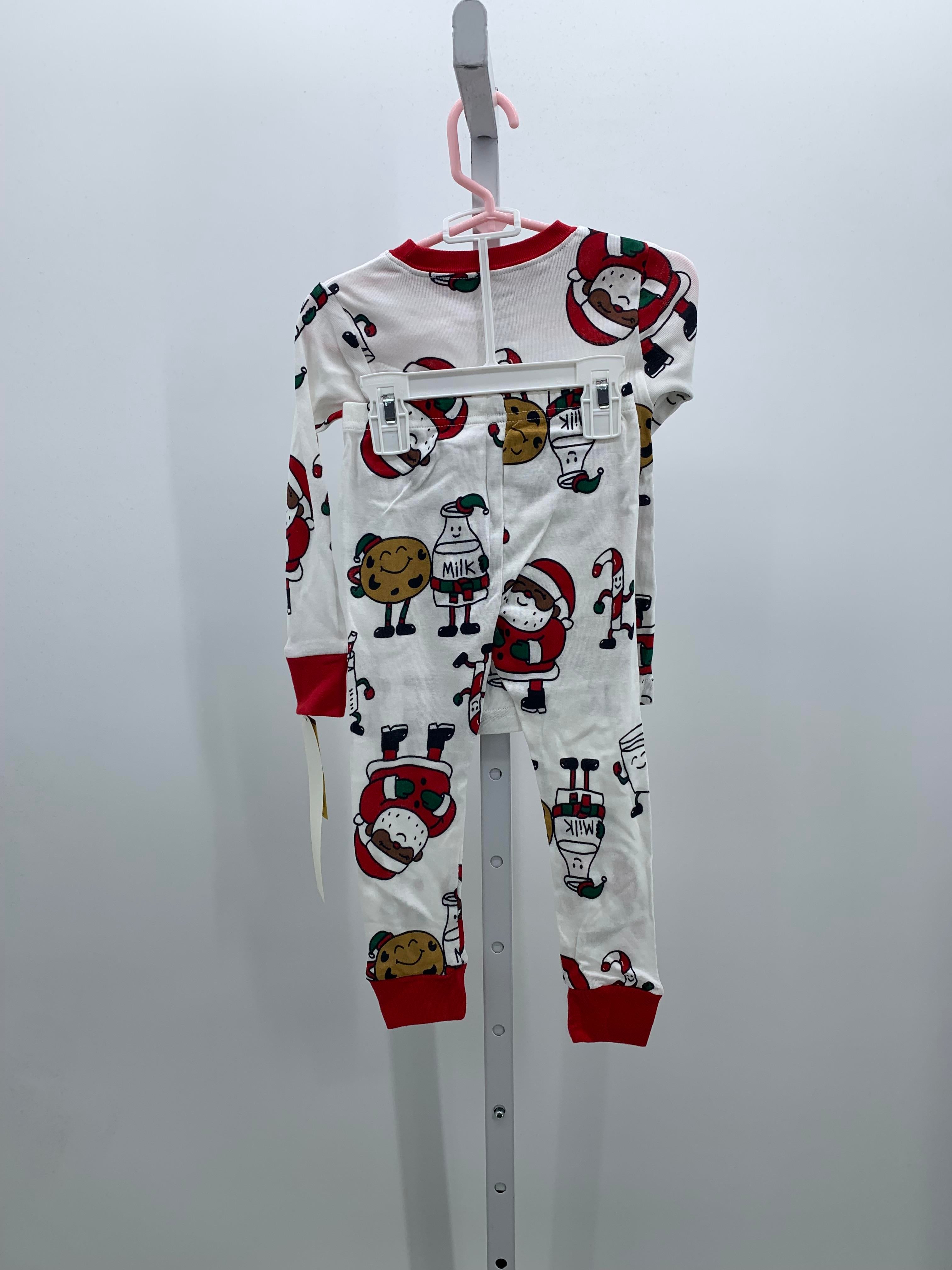 PJS SANTA COOKIES AND MILK