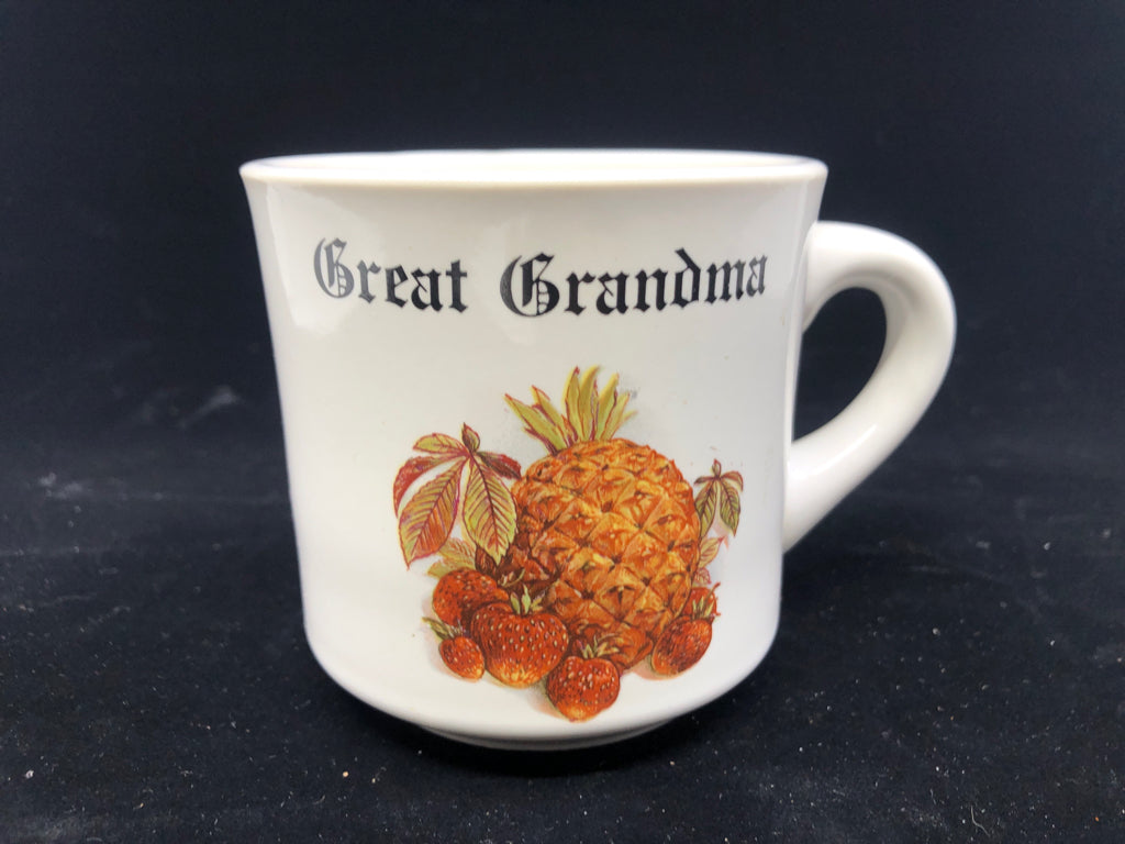 GREAT GRANDMA  PINEAPPLE MUG.