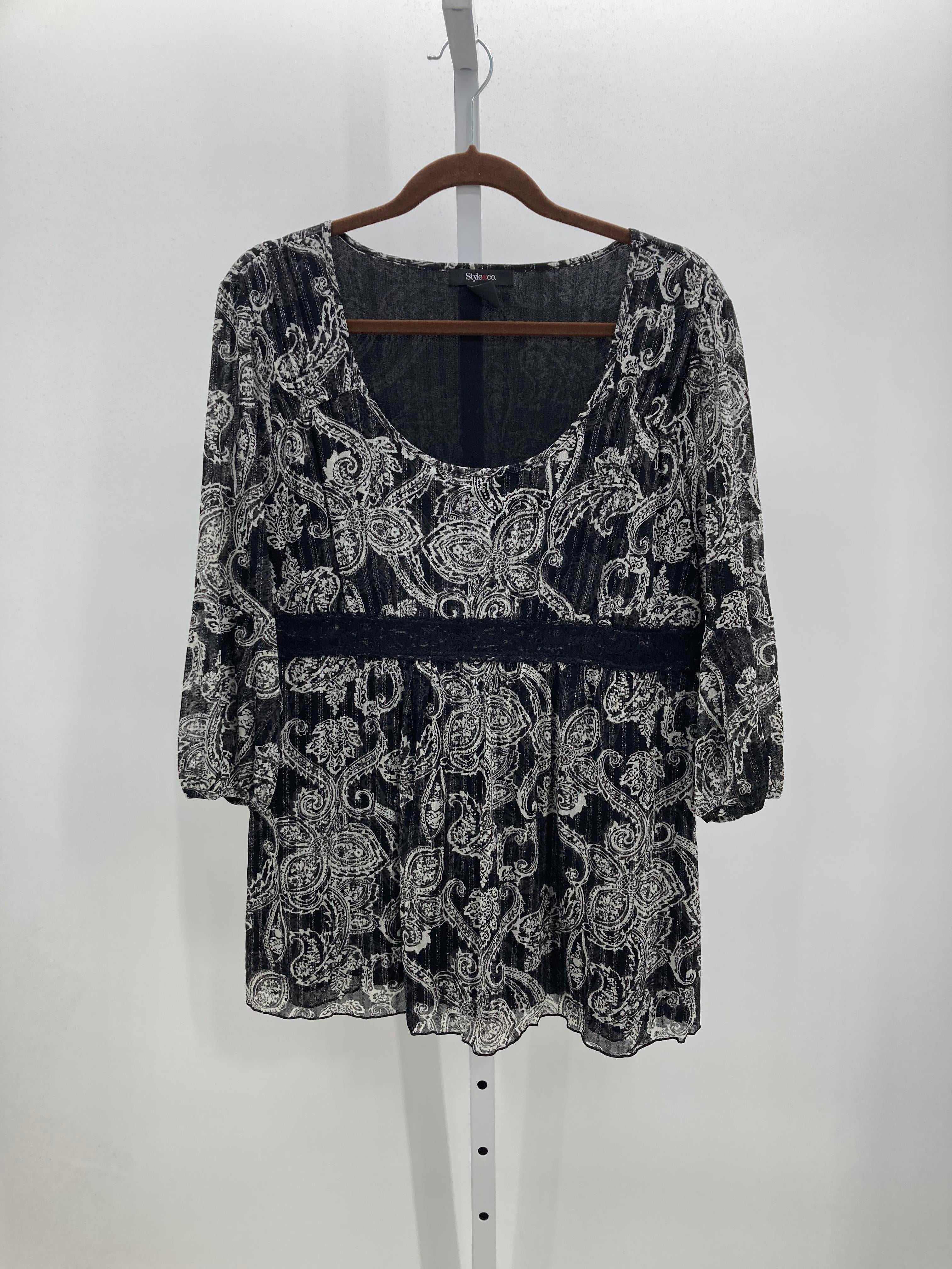 Style & Co. Size Extra Large Misses 3/4 Sleeve Shirt