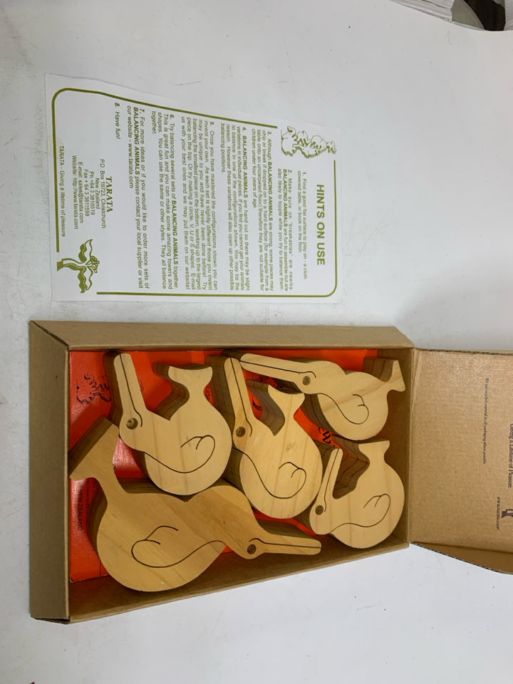 IN BOX BALANCING DUCKS PUZZLE MADE IN NEW ZEALAND.