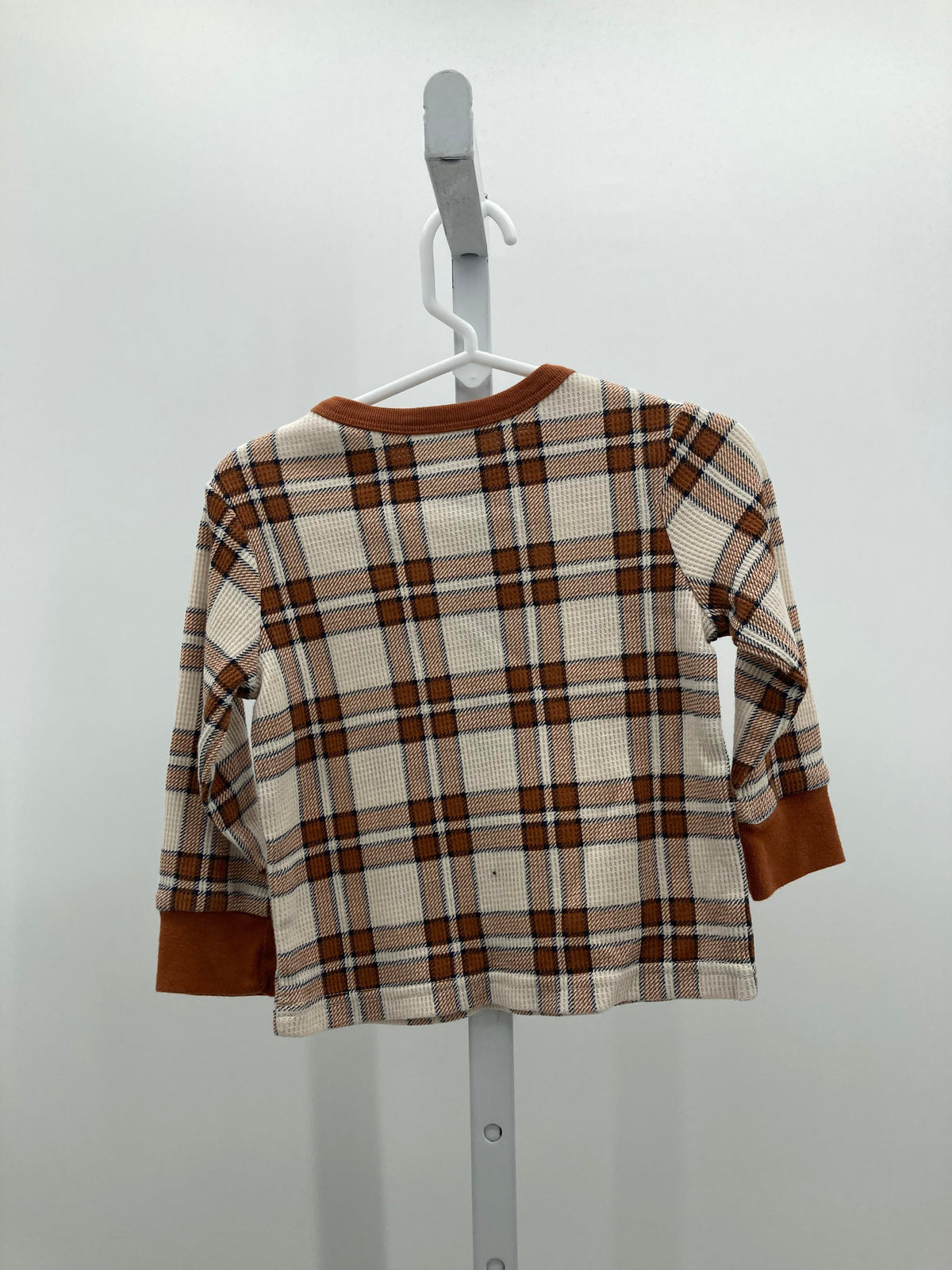 PLAID WAFFLE KNIT