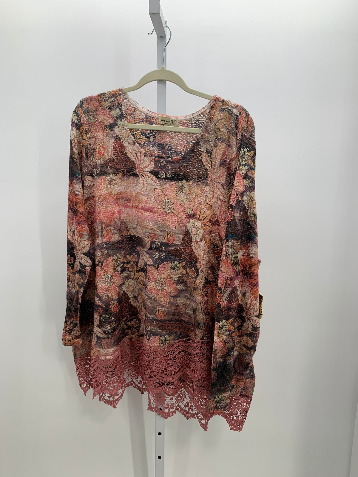 One World Size 3X Womens Long Sleeve Shirt