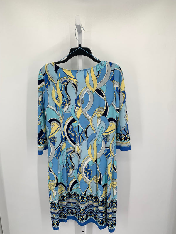 London Times Size 10 Misses 3/4 Sleeve Dress