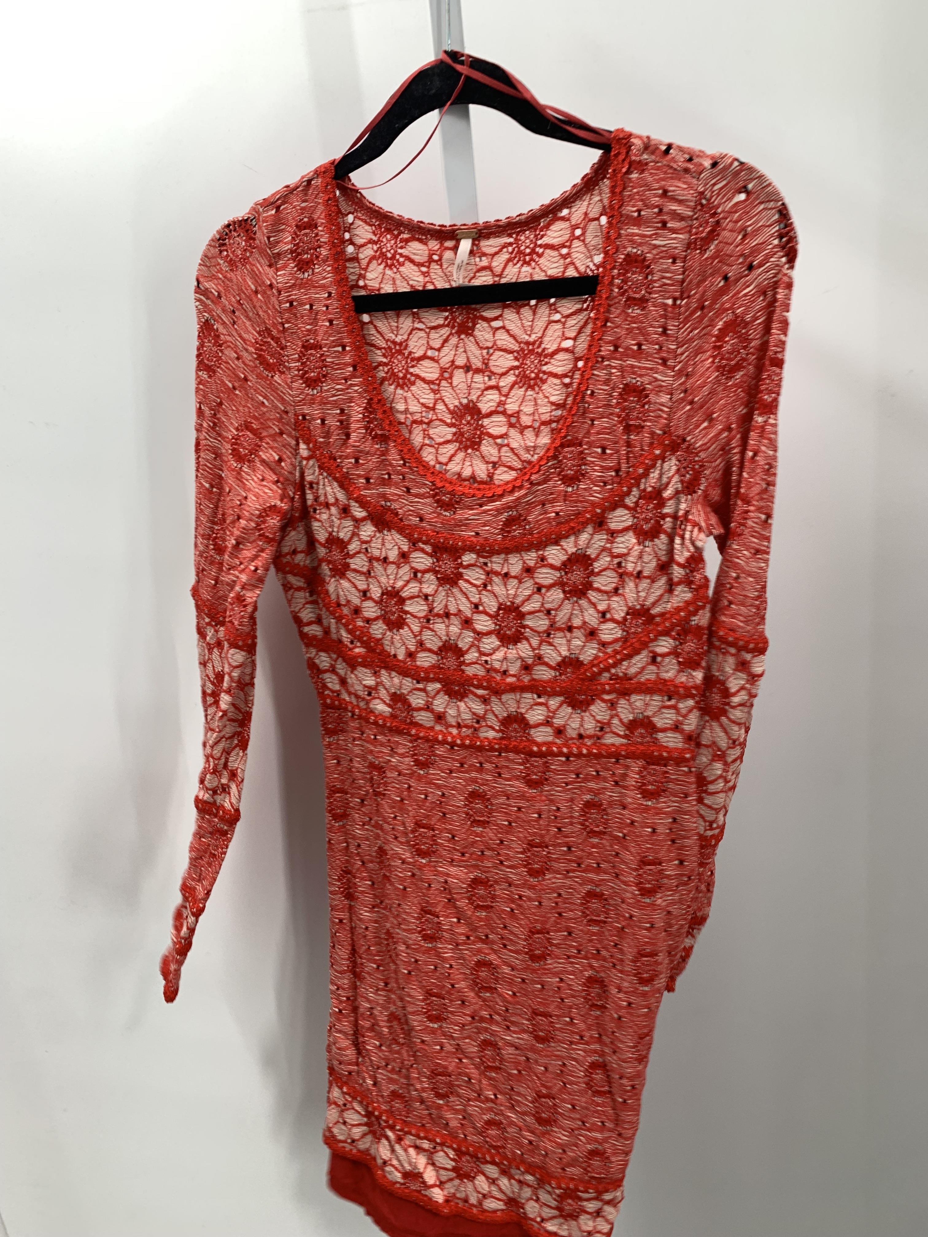 Free People Size Medium Misses Long Sleeve Dress