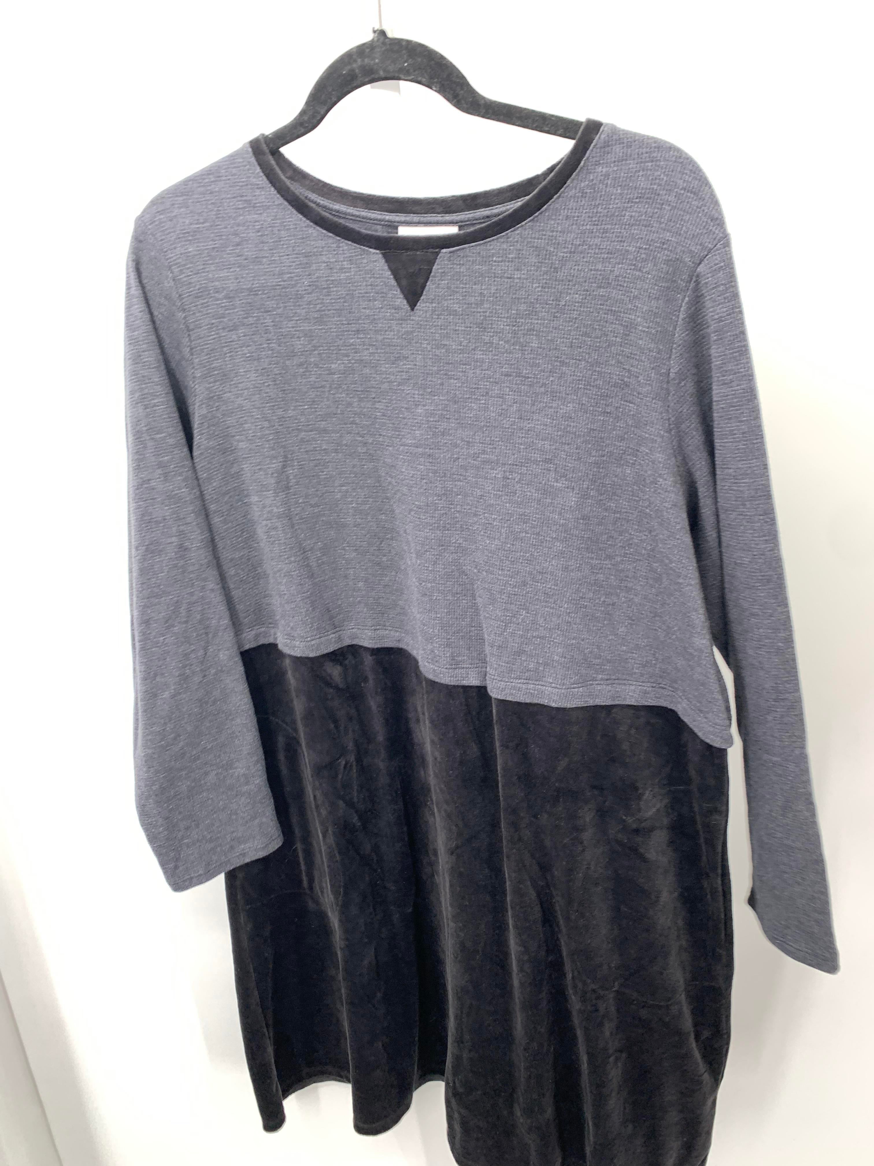 J-Jill Size 1X Womens Long Sleeve Dress