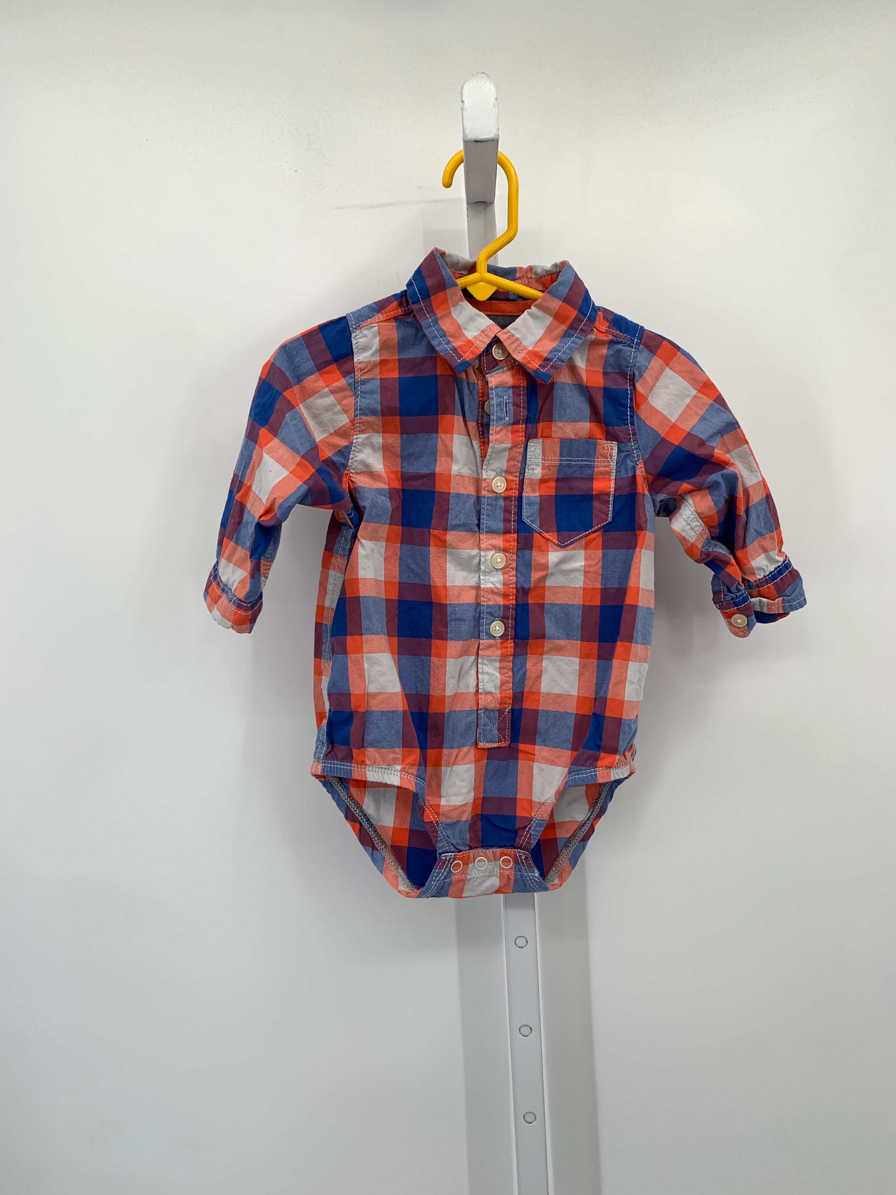 ORANGE PLAID BUTTON DOWN