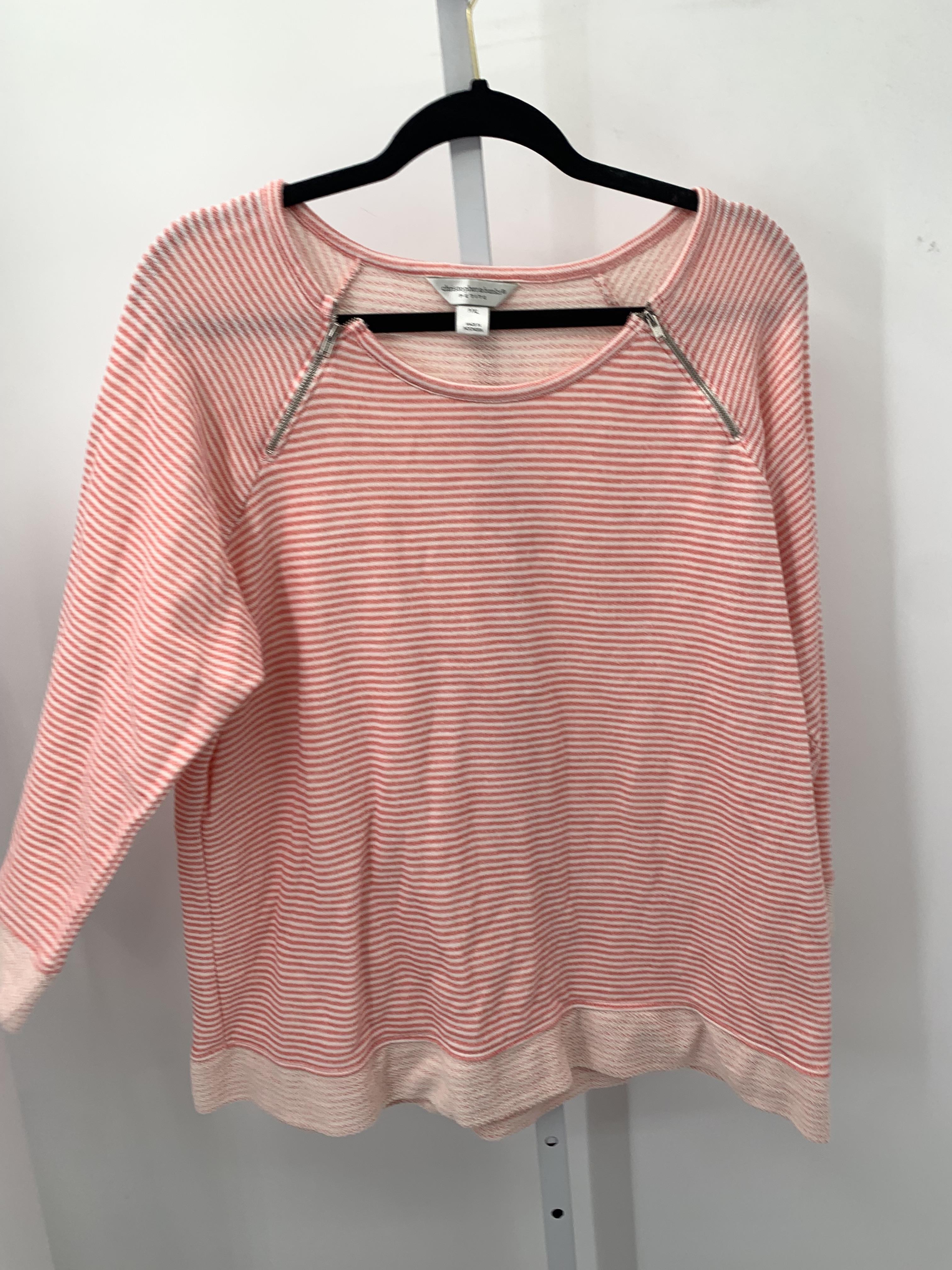 Christopher & Banks Size X Large Petite Petite 3/4 Sleeve Shirt