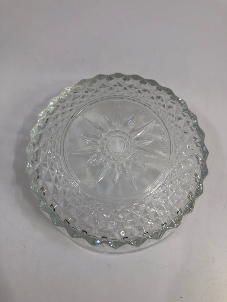 STARBURST CUT GLASS BOWL.
