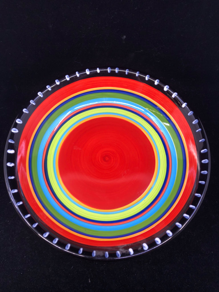 ELITE MULTI COLORED SERVING BOWL.