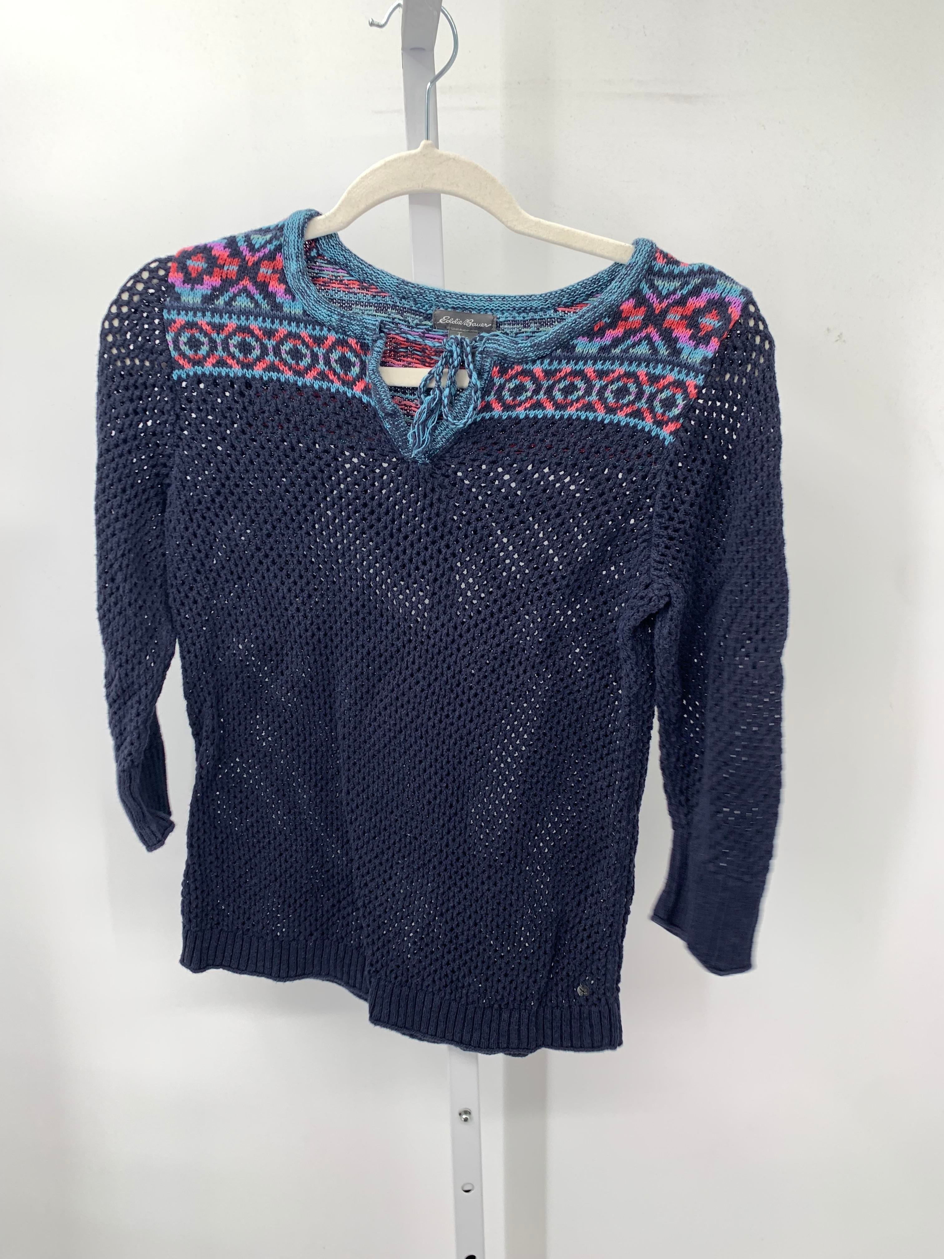 Eddie Bauer Size Medium Misses 3/4 Sleeve Sweater