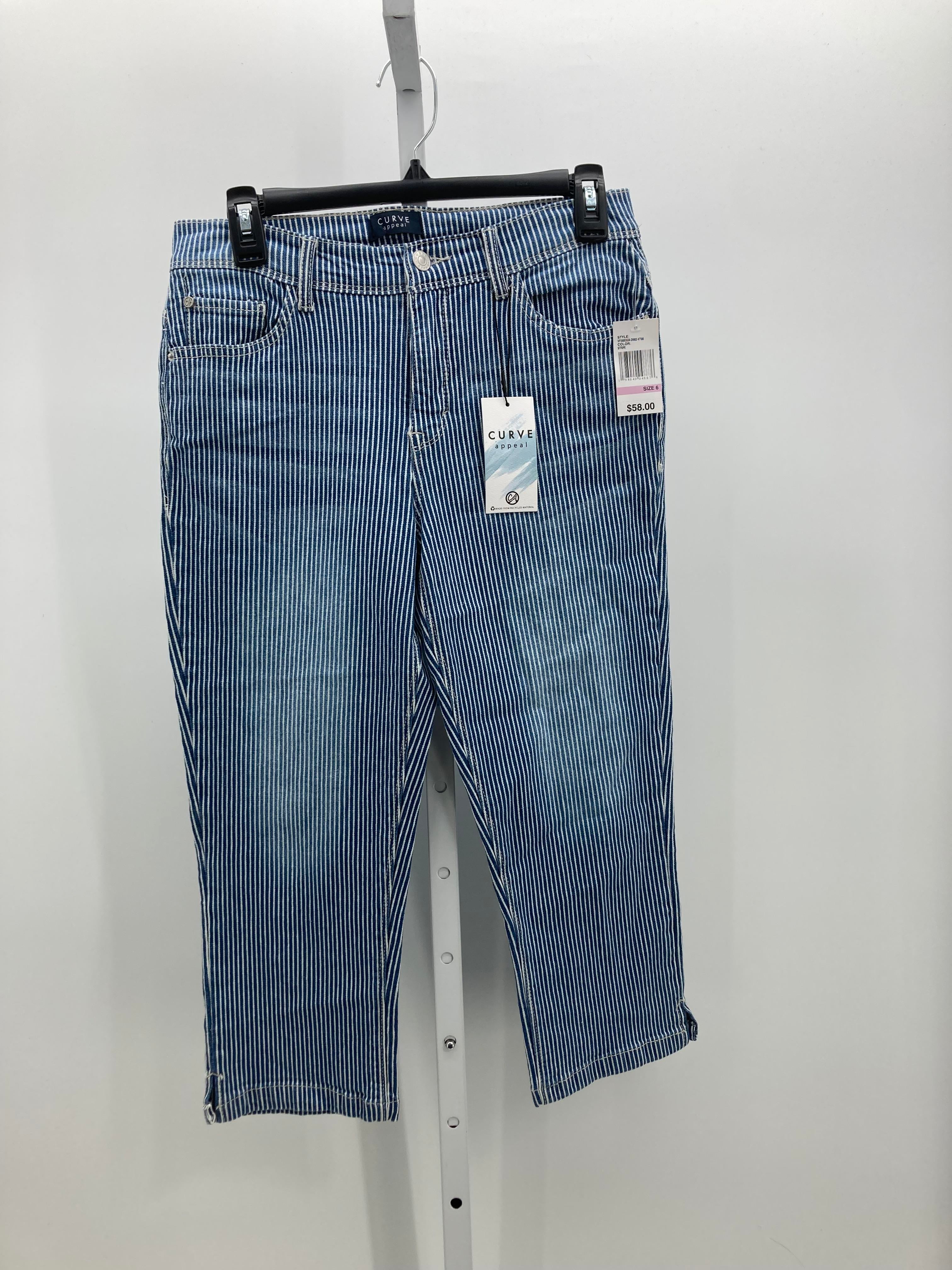Curve Appeal Size 6 Misses Cropped Jeans