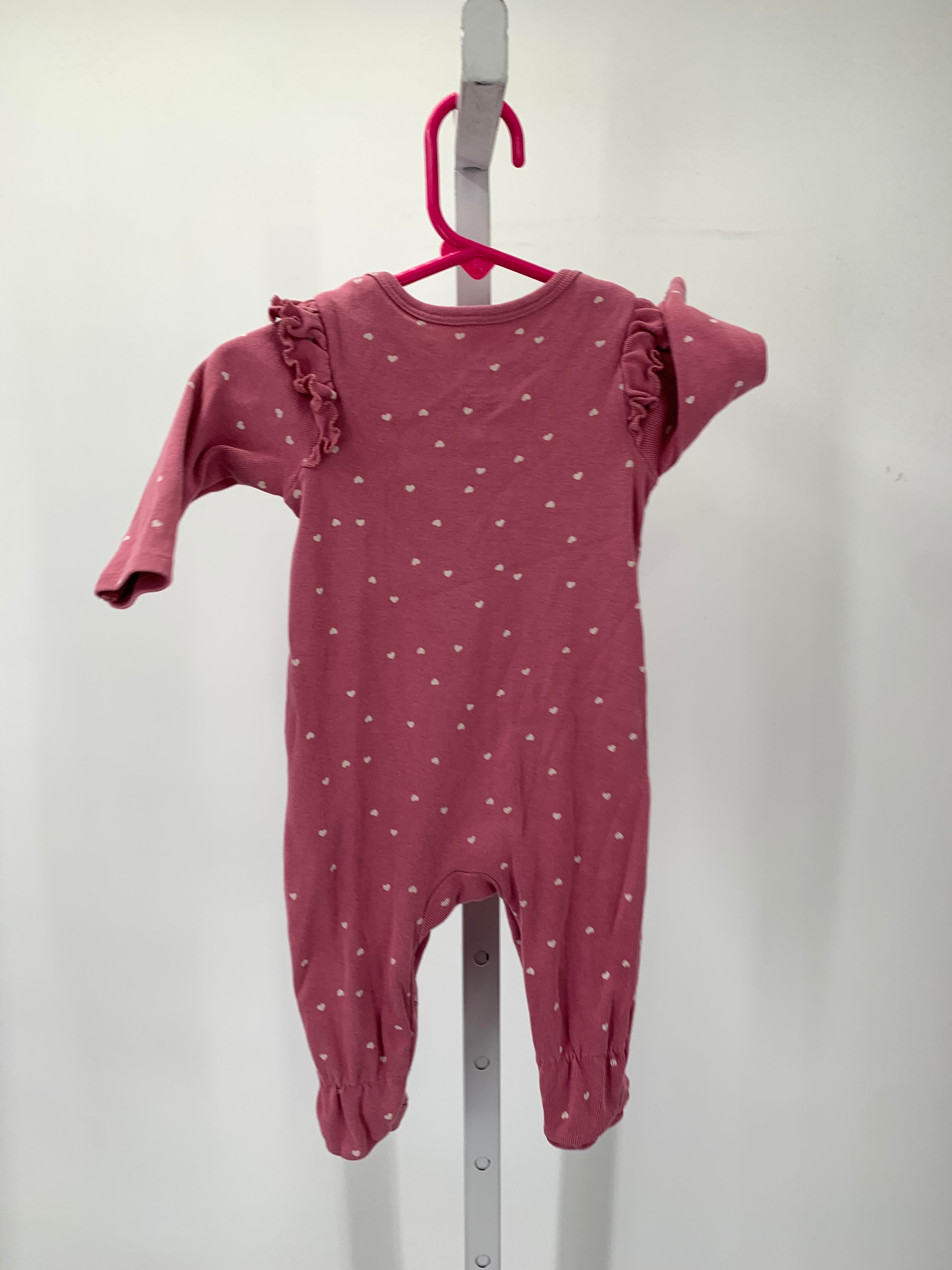 Size 3-6 Months Girls Long Slv. Romper