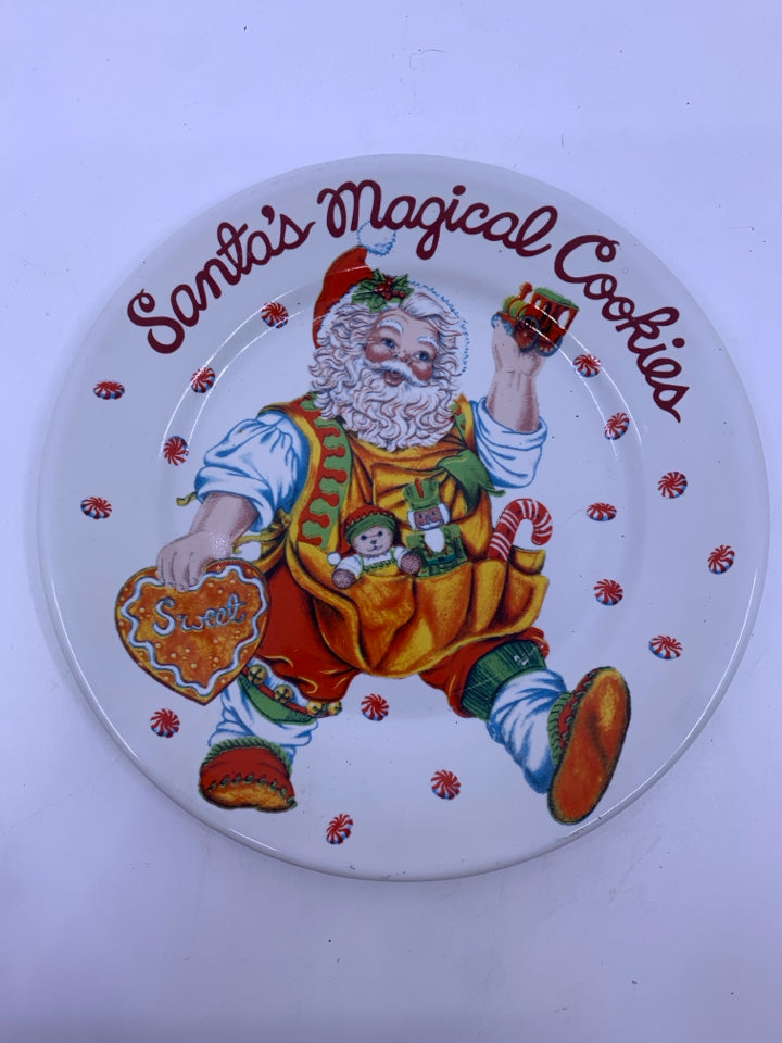 SANTAS MAGICAL COOKIES PLATE.