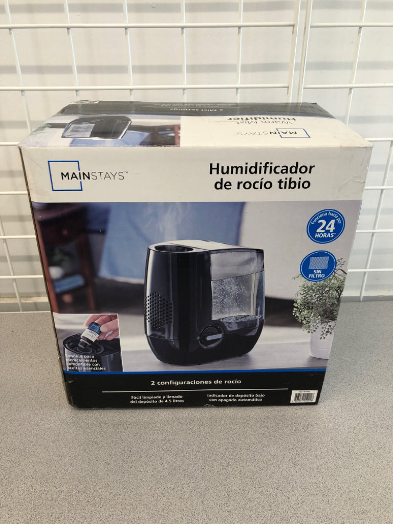 NIB WARM MIST HUMIDIFIER.
