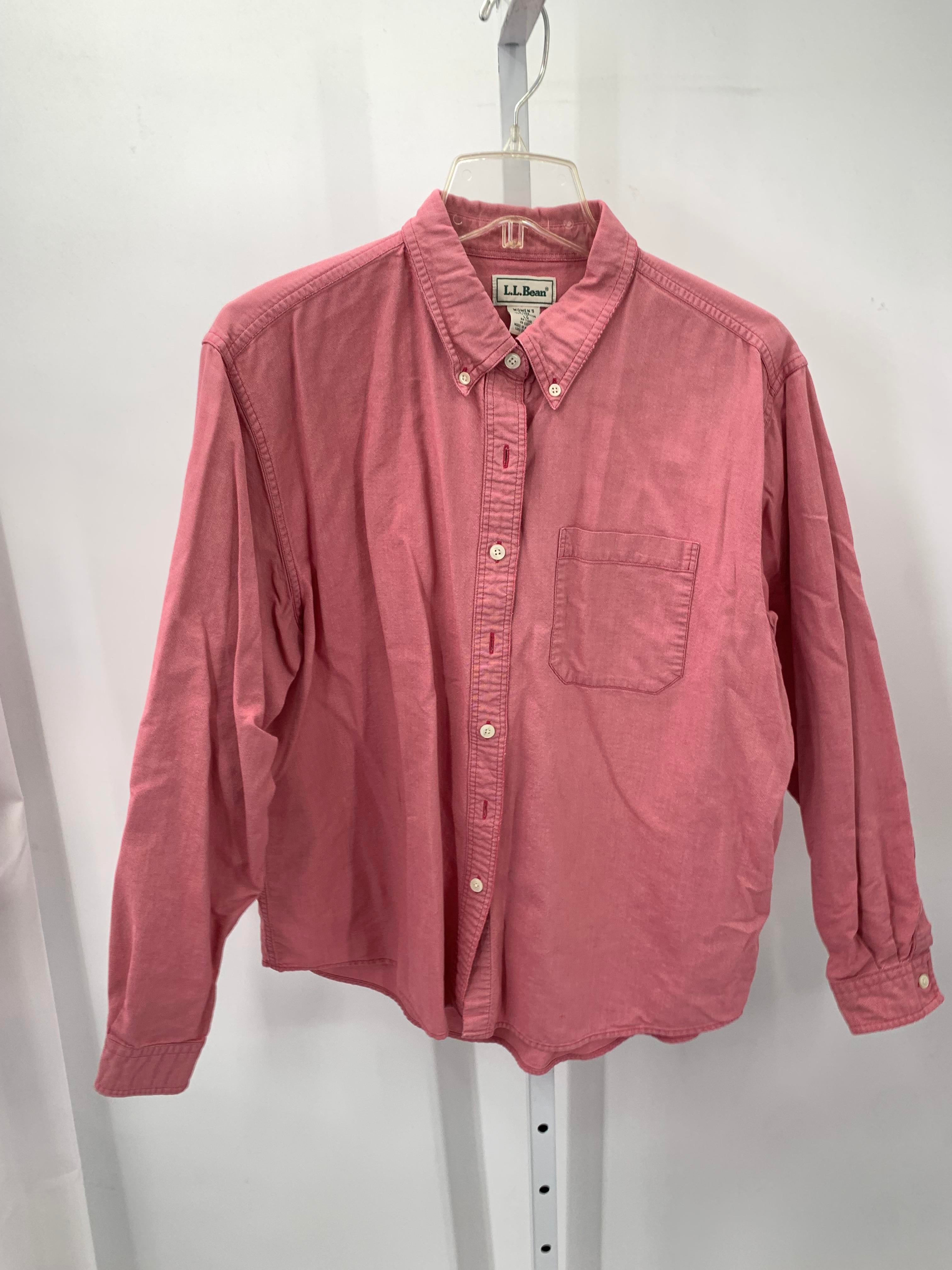 LL Bean Size Large Misses Long Sleeve Shirt