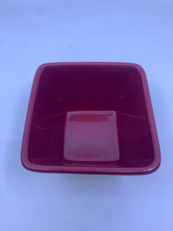 3 PC SQUARE BOWL SET MARRON/PURPLE/YELLOW.