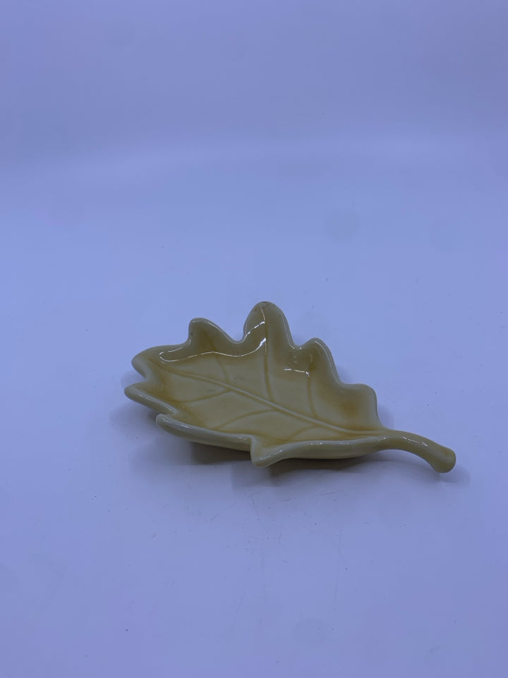 YELLOW LEAF DISH.