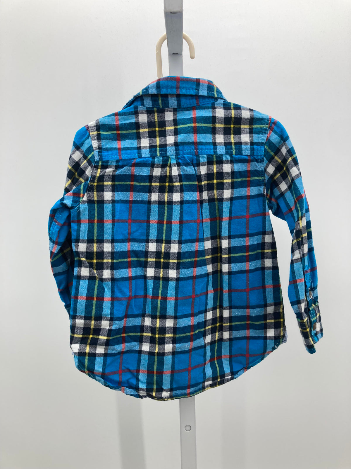 PLAID BTN DOWN