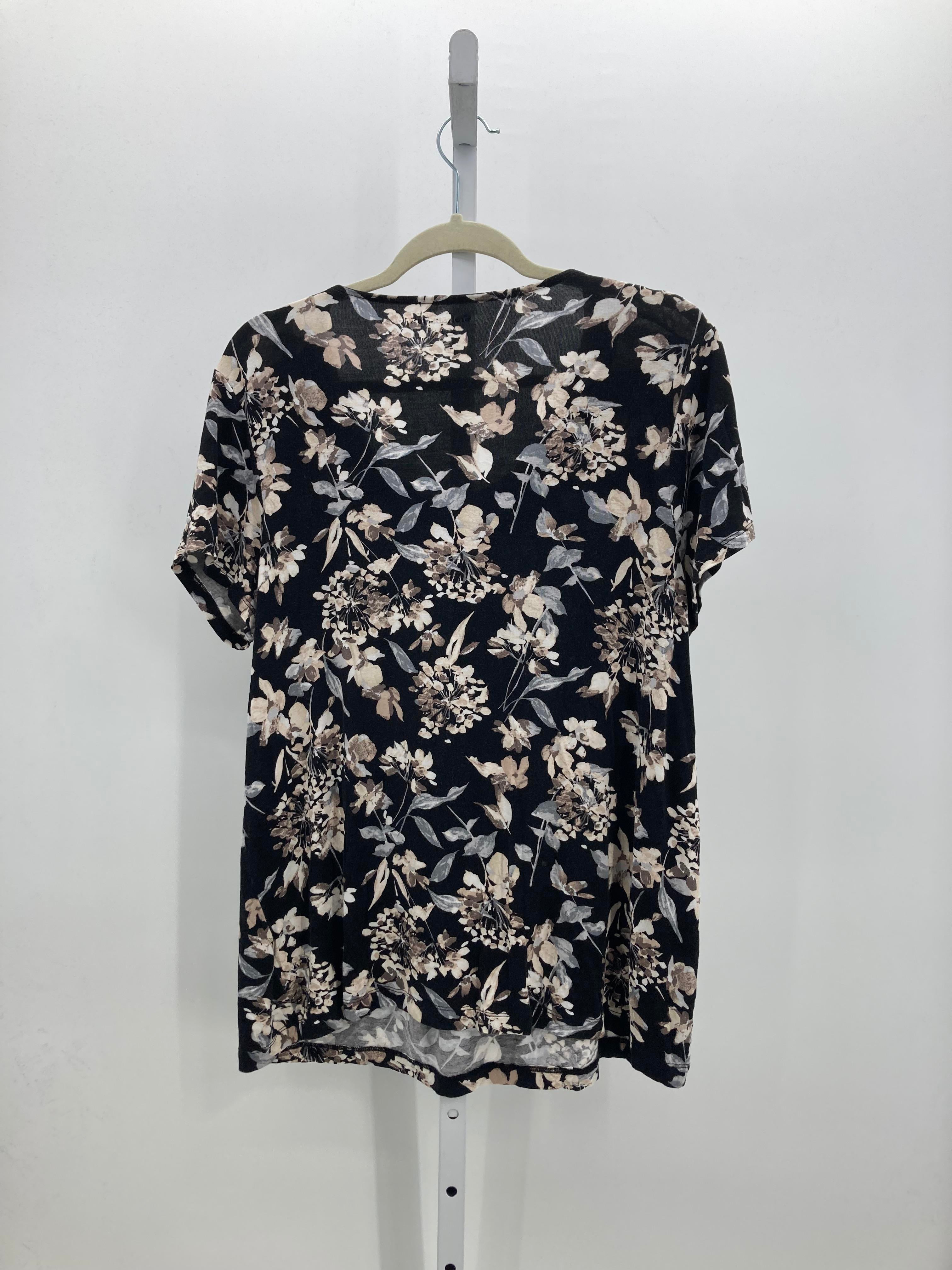 Croft & Barrow Size Large Misses Short Sleeve Shirt