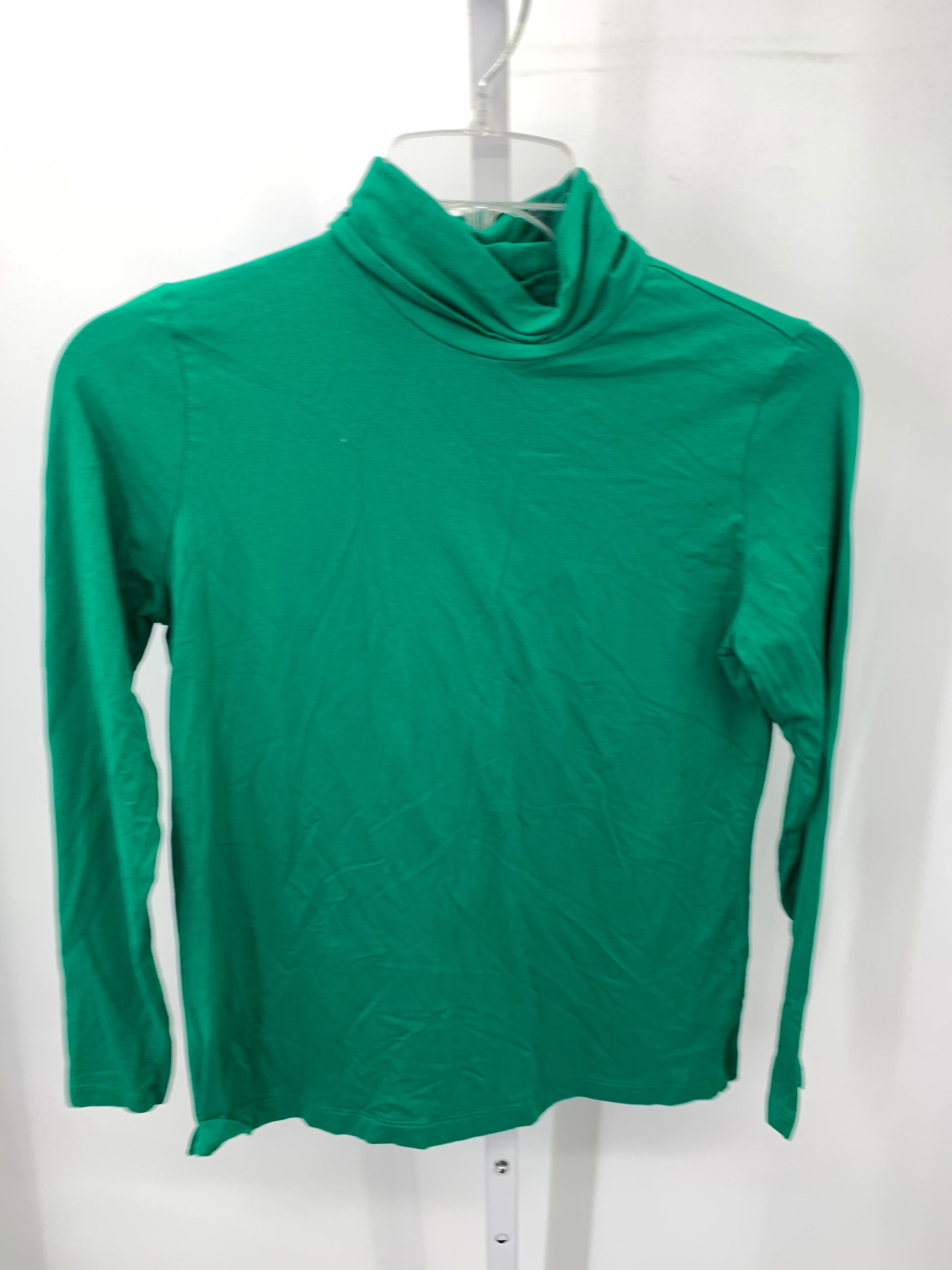Lands End Size Medium Petite Petite Long Sleeve Shirt