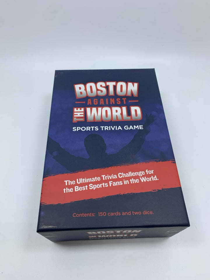 NIB BOSTON AGAINST THE WORLD TRIVIA GAME.
