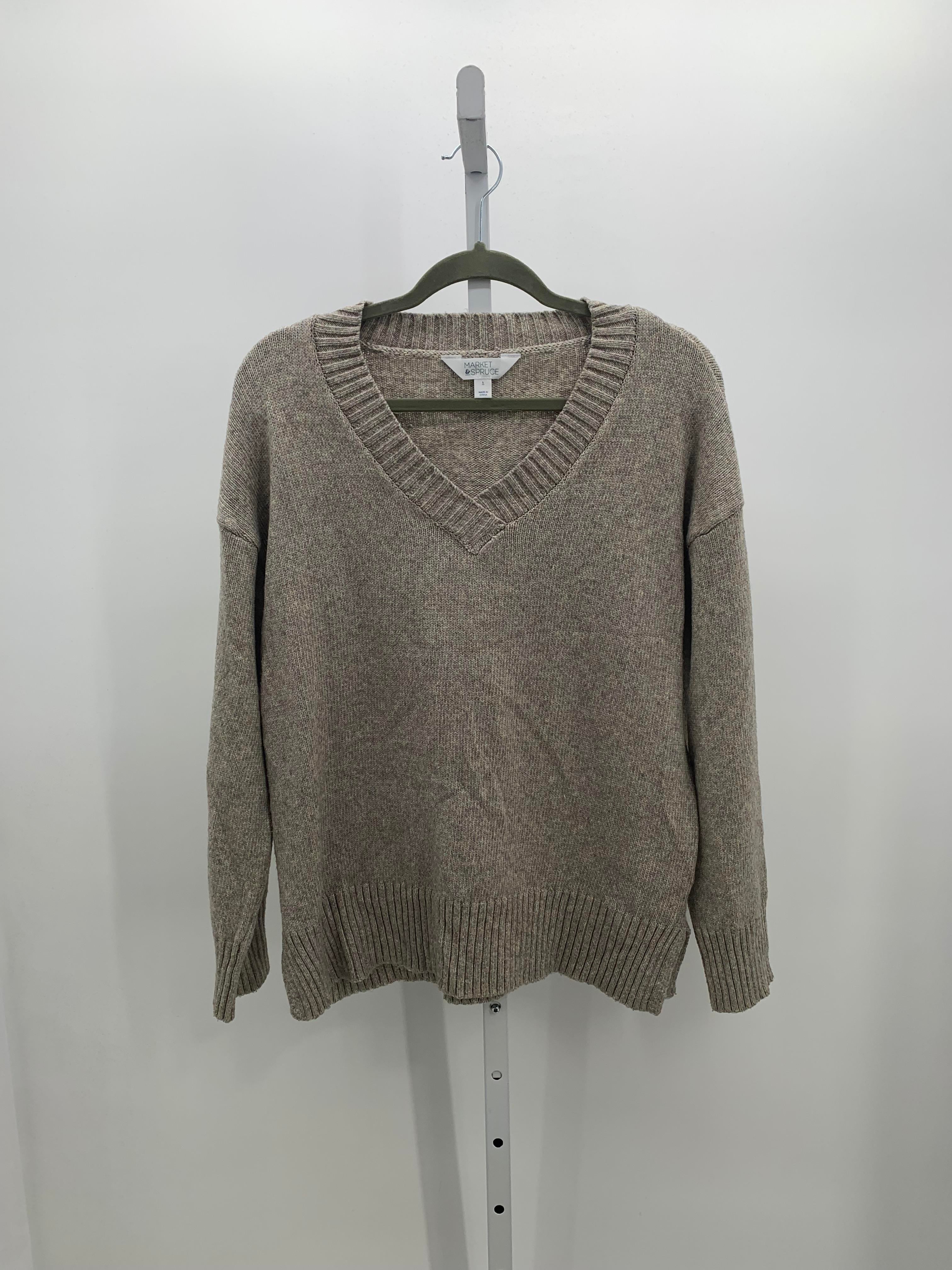 market & spruce Size Large Misses Long Slv Sweater