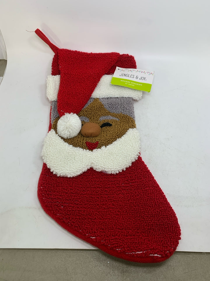 NWT SANTA STOCKING.