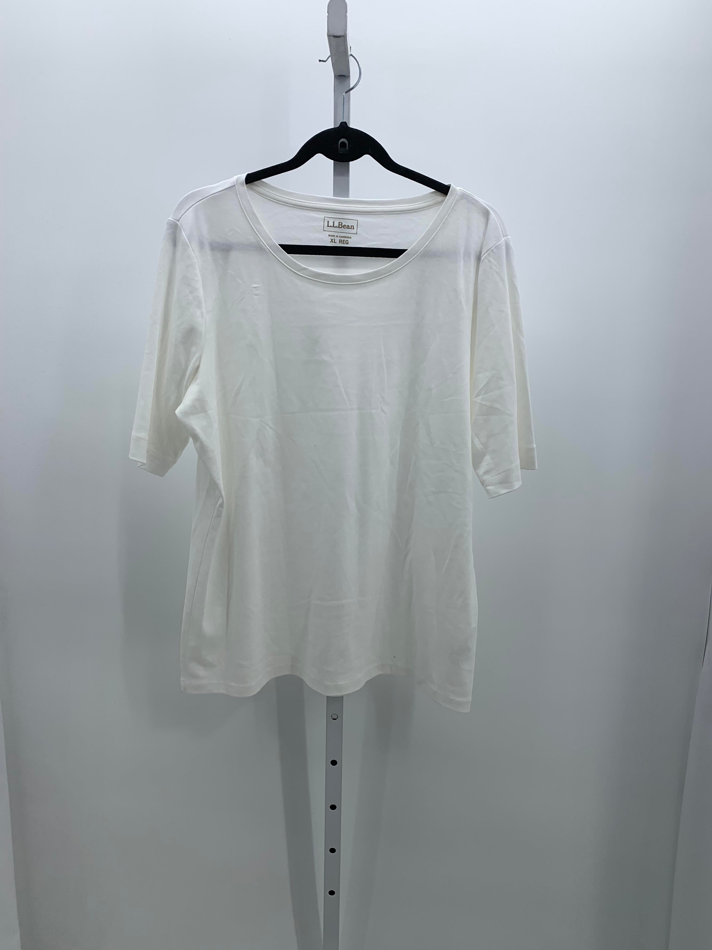 LL Bean Size Extra Large Misses Short Sleeve Shirt