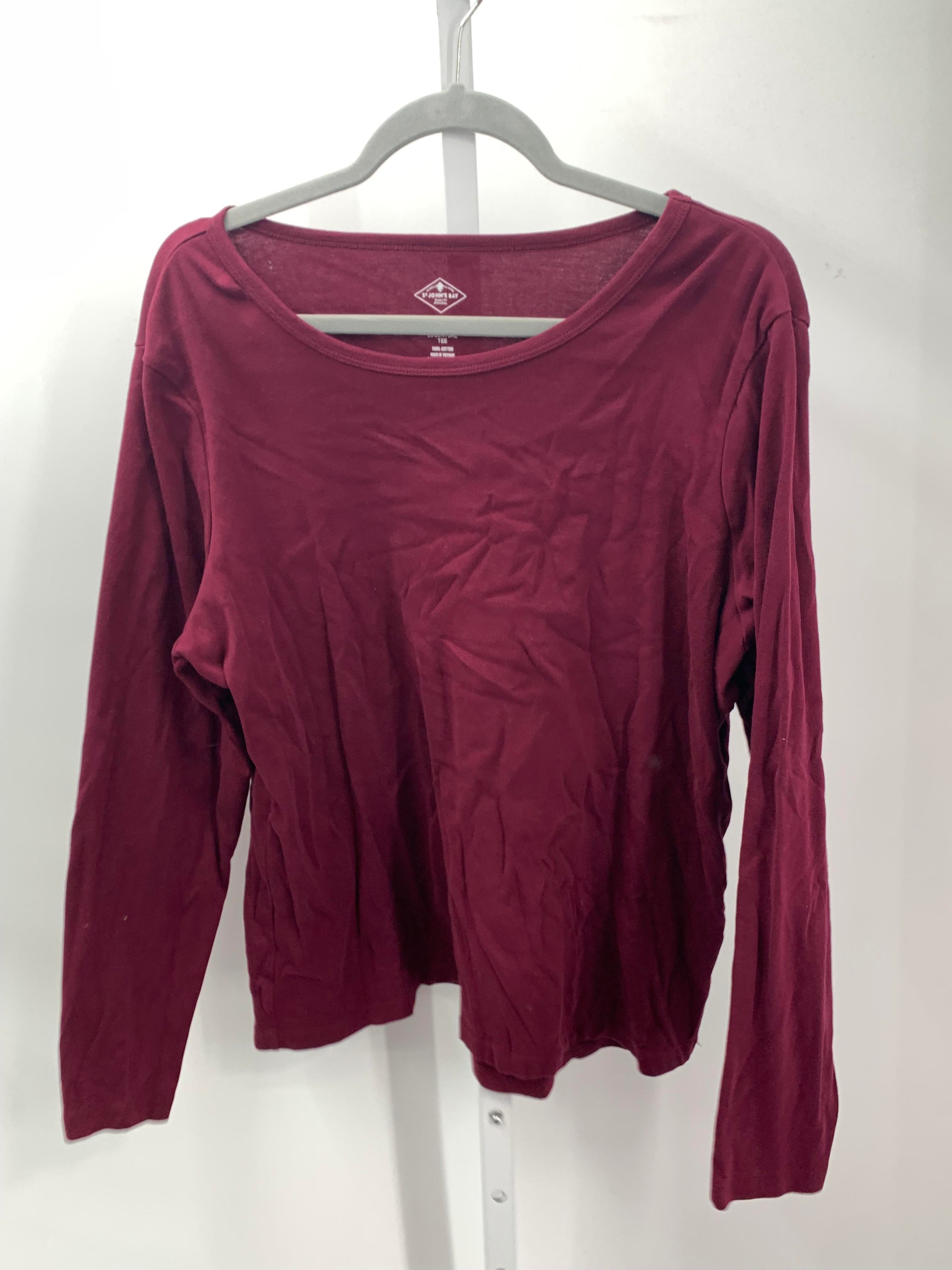 St. Johns Bay Size XXL Misses Long Sleeve Shirt