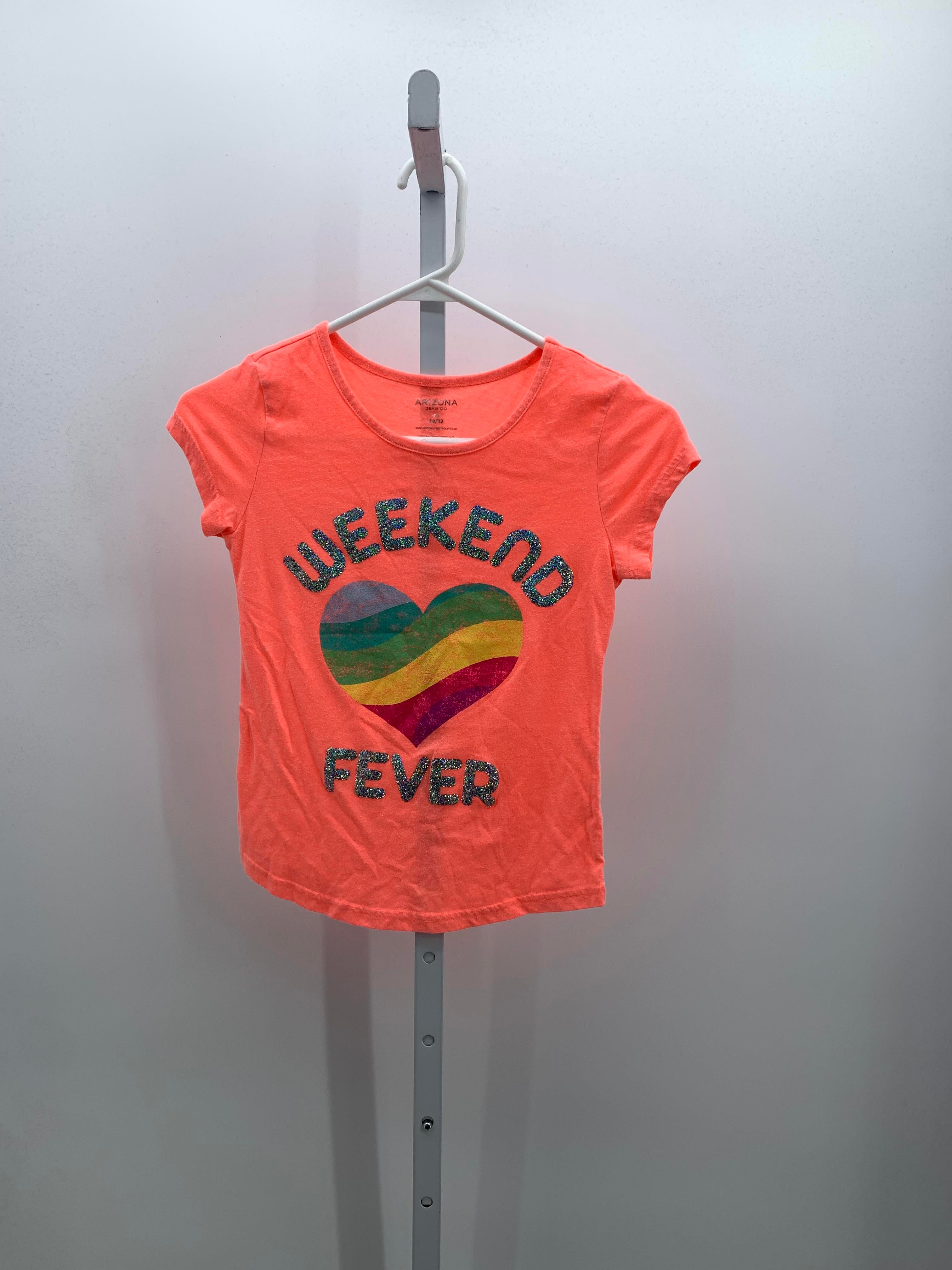 Arizona Size 10-12 Girls Short Sleeve Shirt