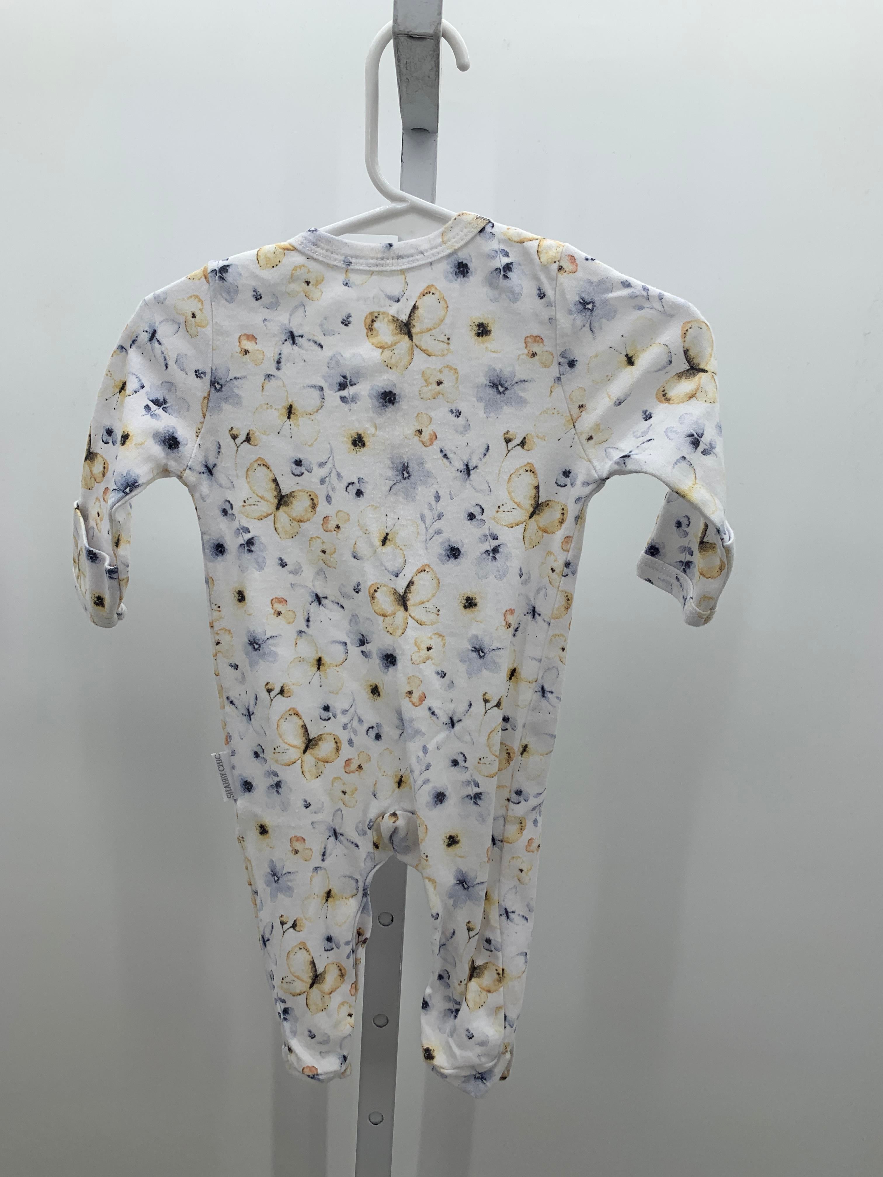 Shabby Chic Size 3-6 Months Girls Long Slv. Romper