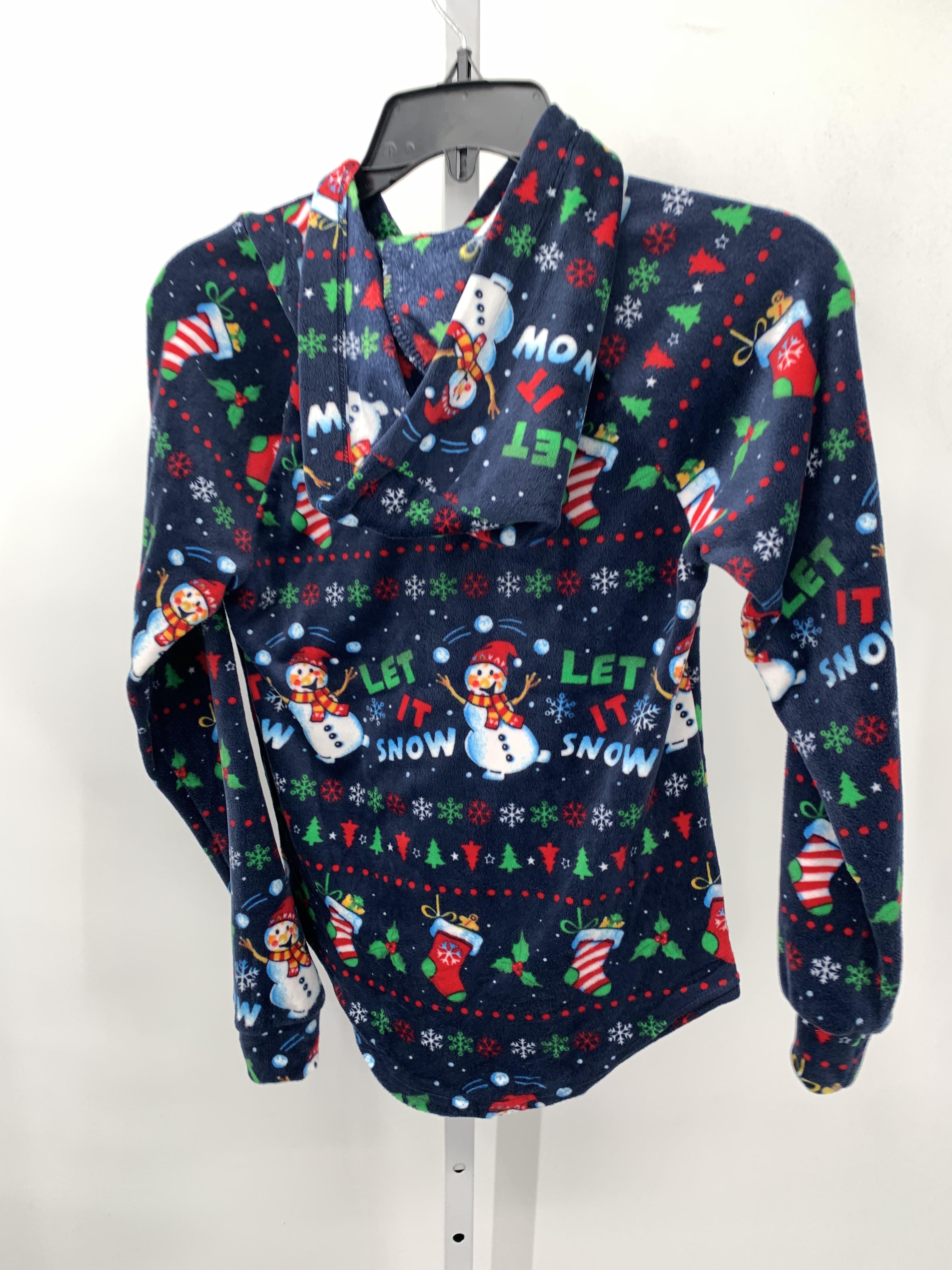 LONG SLV FLEECE SHIRT HOODED XMAS STOCKINGS