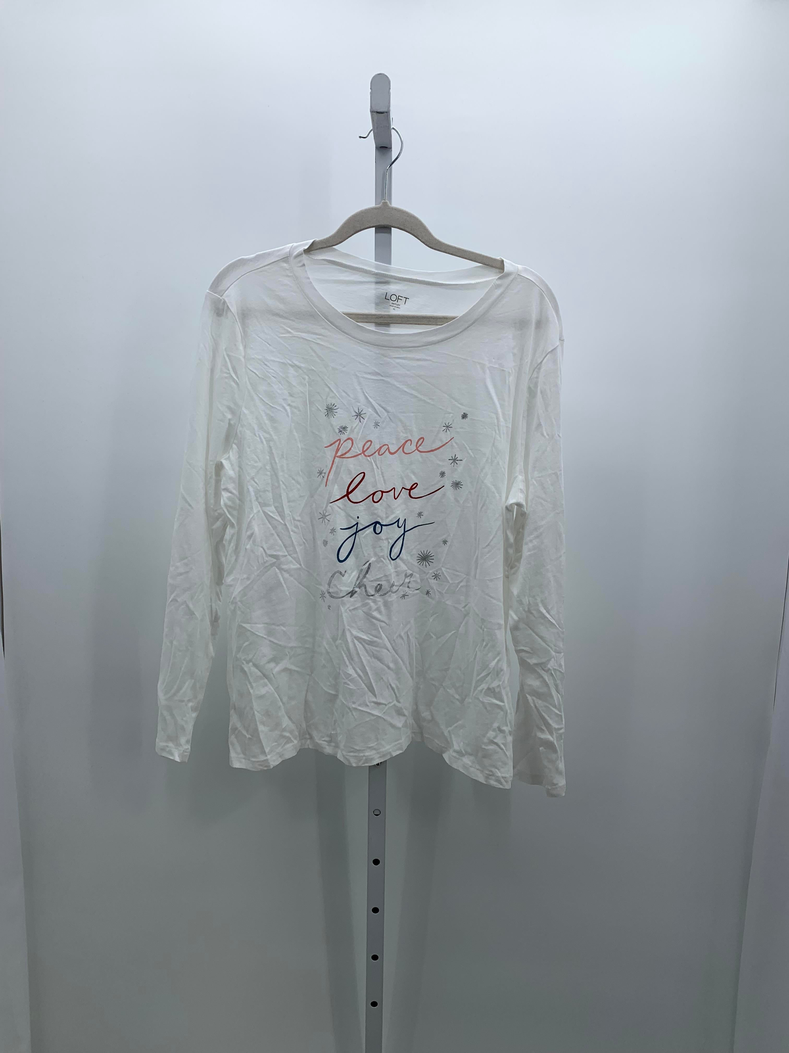 LONG SLV SHIRT PEACE LOVE JOY