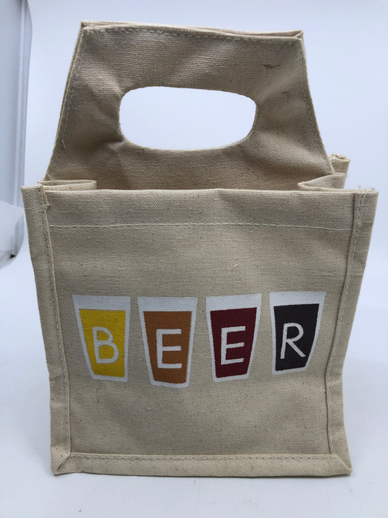 CANVAS BAG BEER HOLDER.