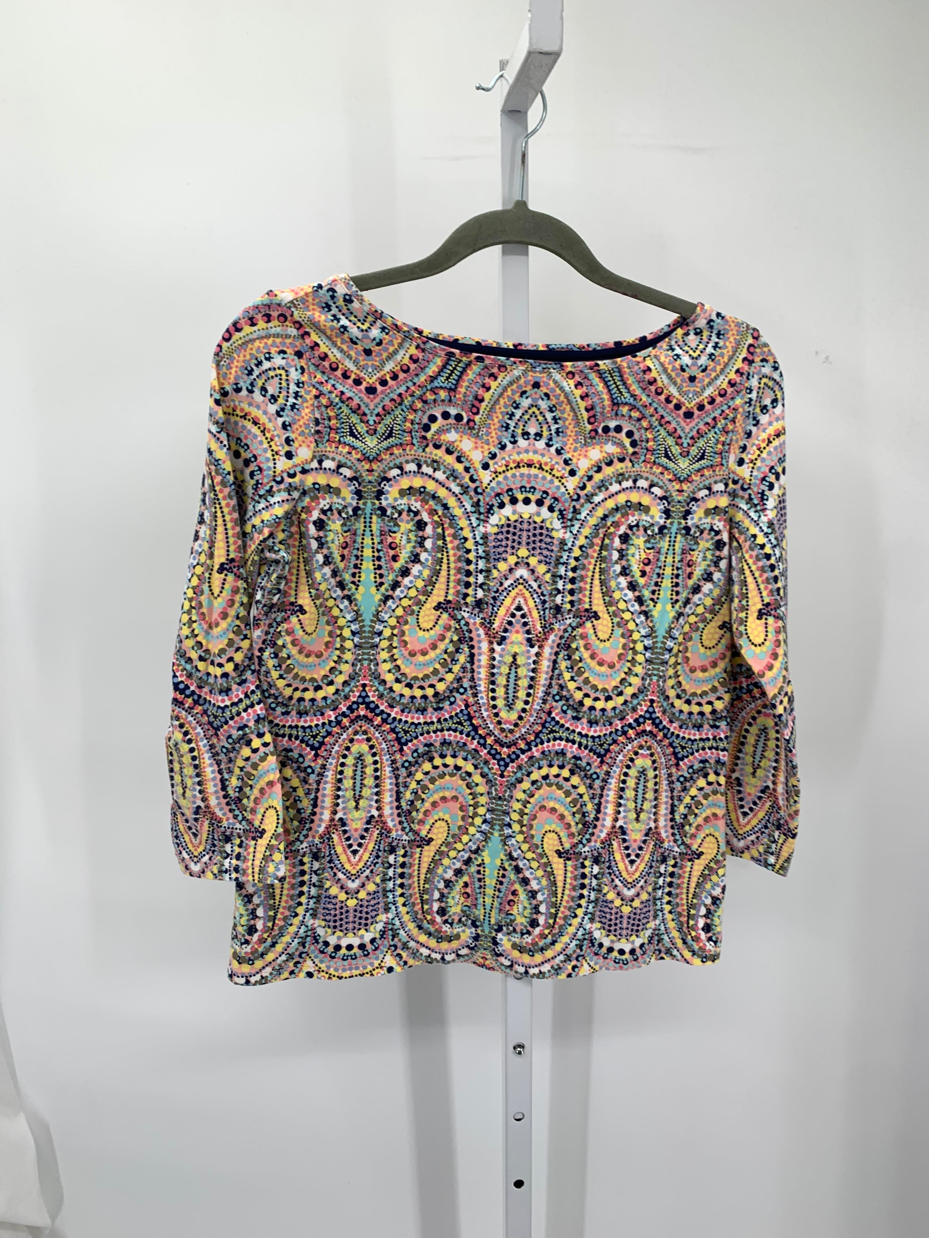Talbots Size Small Misses 3/4 Sleeve Shirt