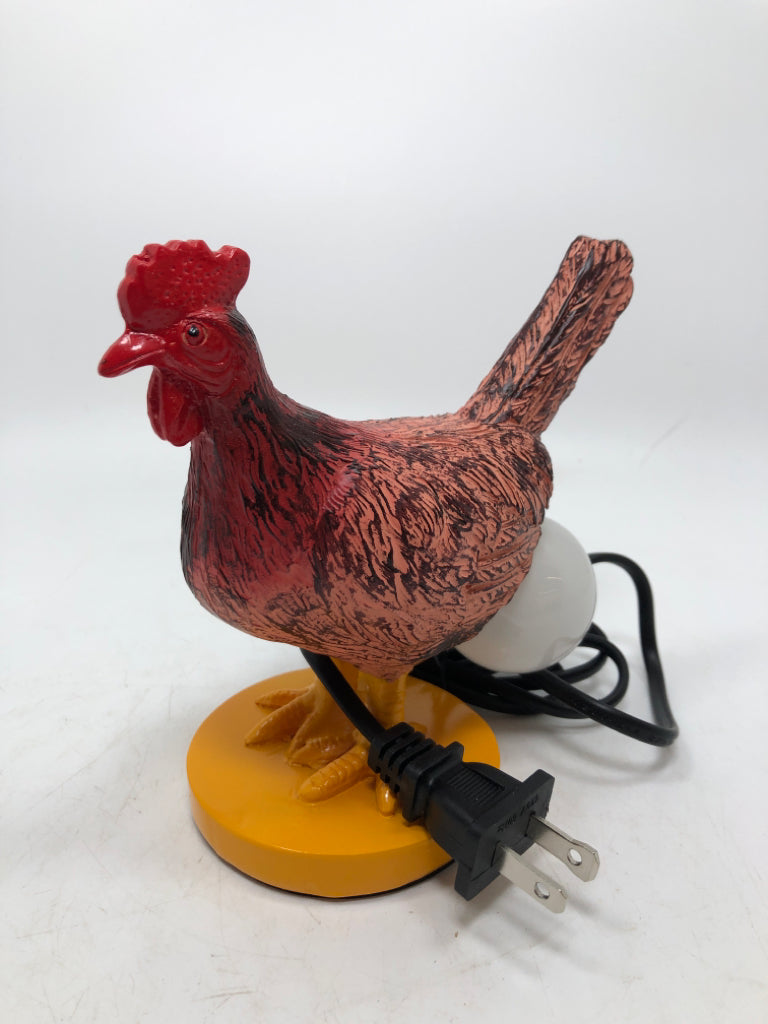 CHICKEN LAYING EGG LAMP.
