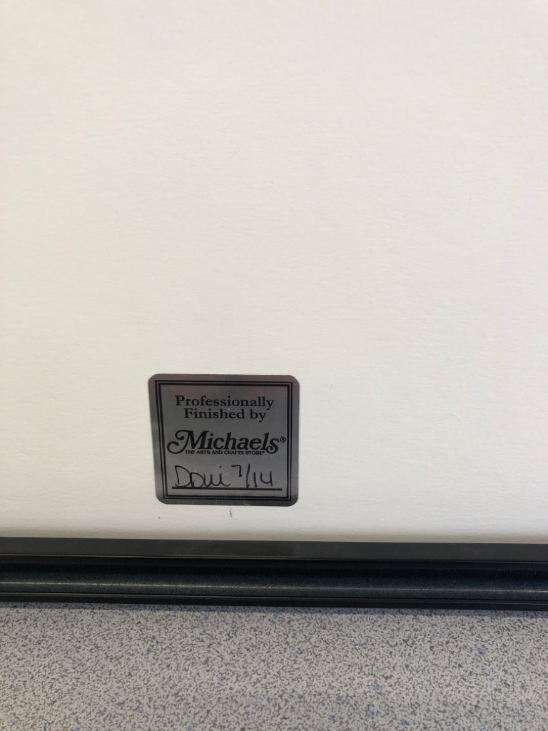 4 SEASON ARTWORK IN BLACK FRAME.