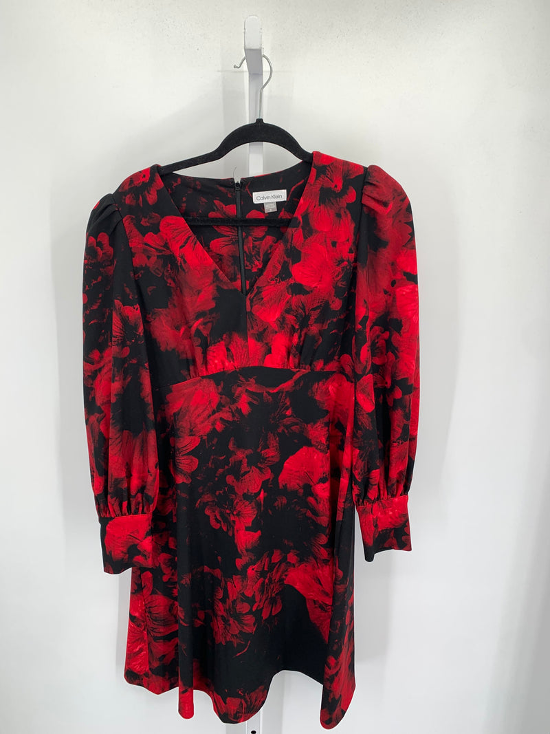 Calvin Klein Size 12 Misses Long Sleeve Dress