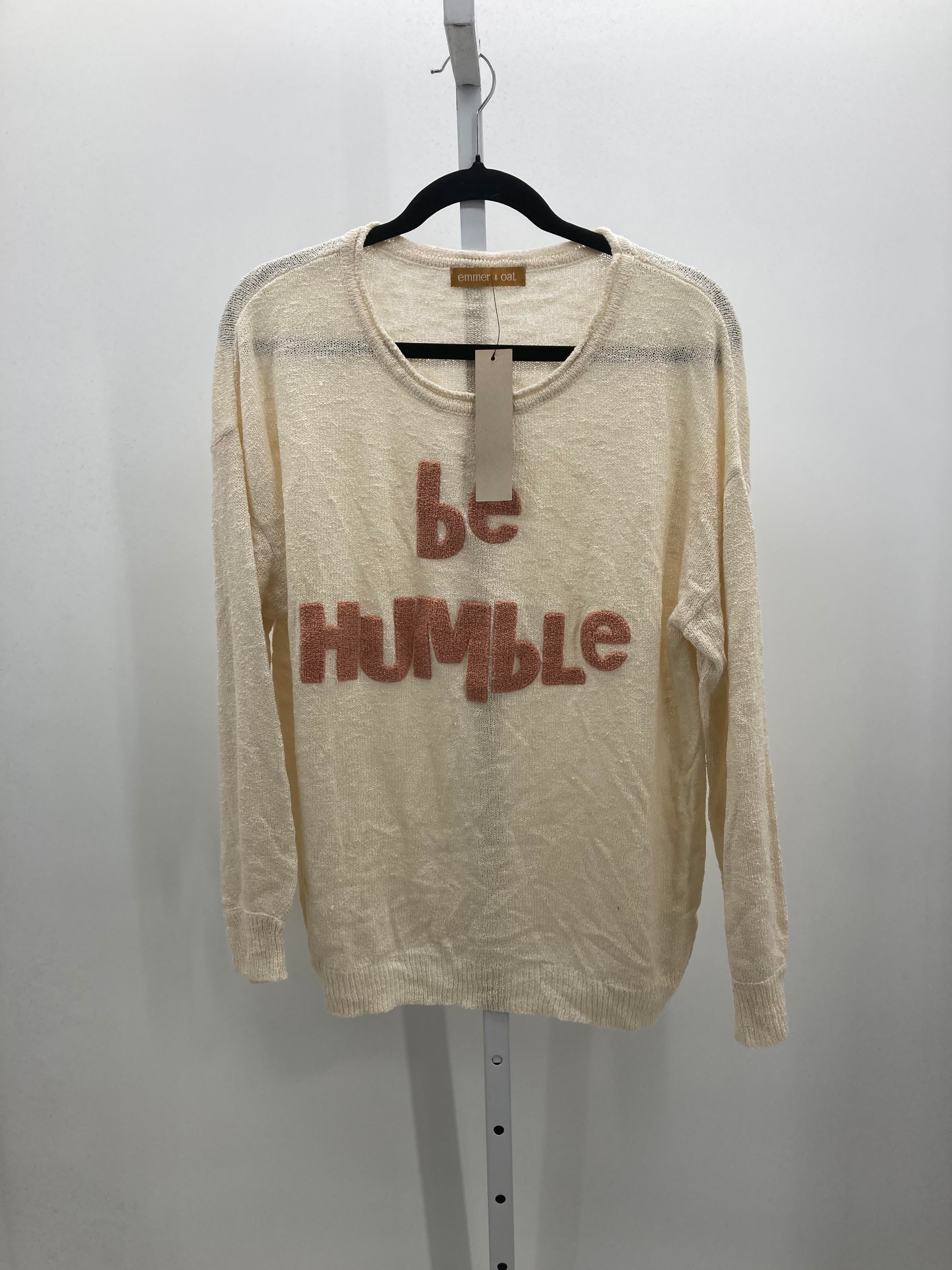 Size Medium Misses Long Slv Sweater