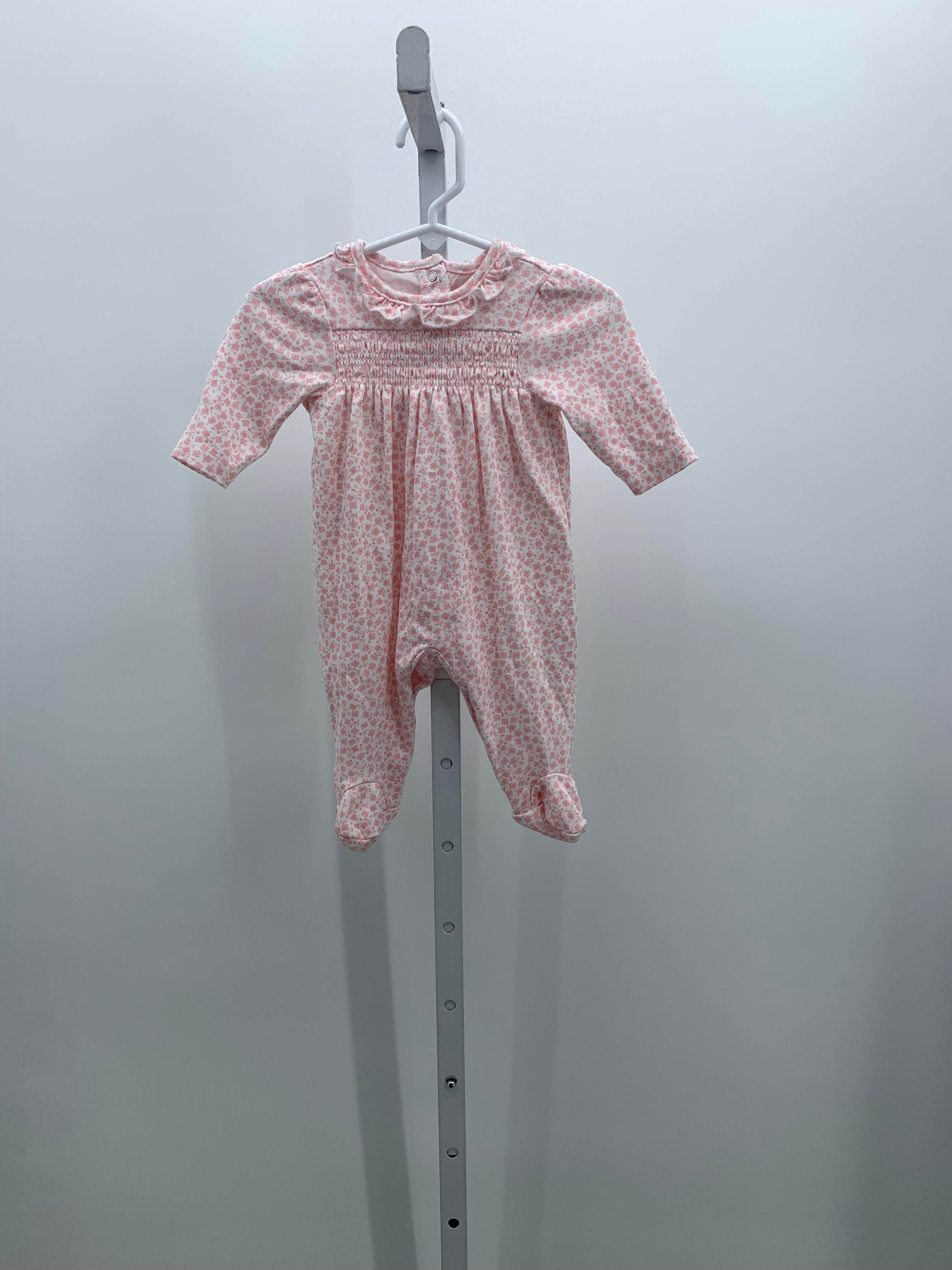 Little Me Size 3 Months Girls Long Slv. Romper
