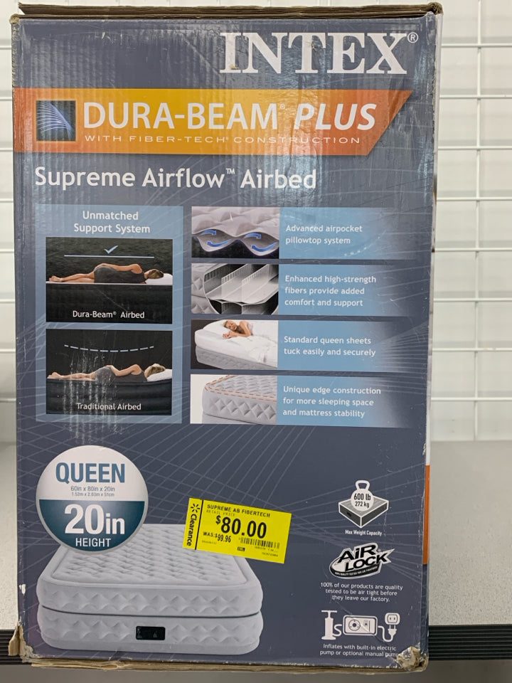 NIB INTEX SUPREME AIRFLOW QUEEN AIRBED.