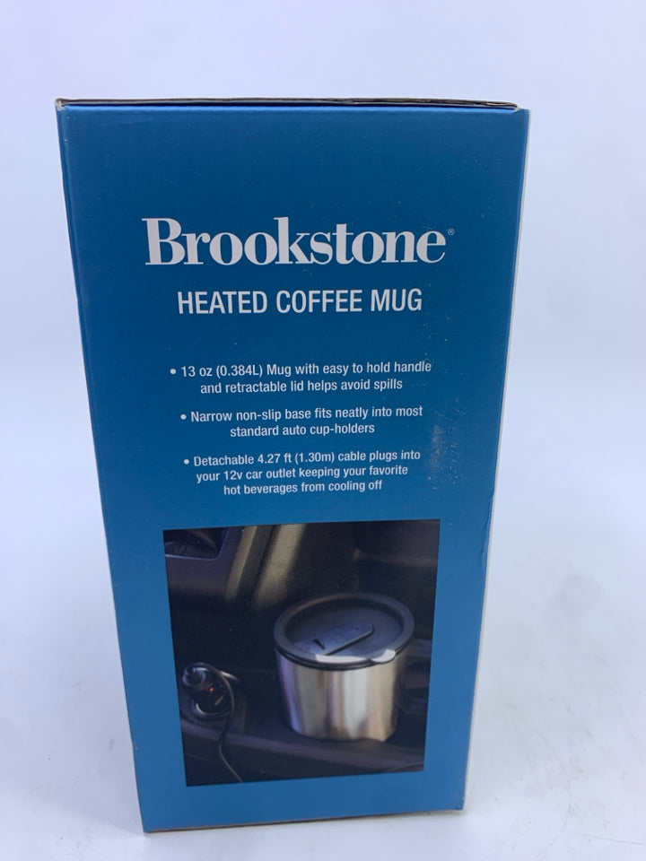 NIB BROOKSTONE HEATED COFFEE MUG