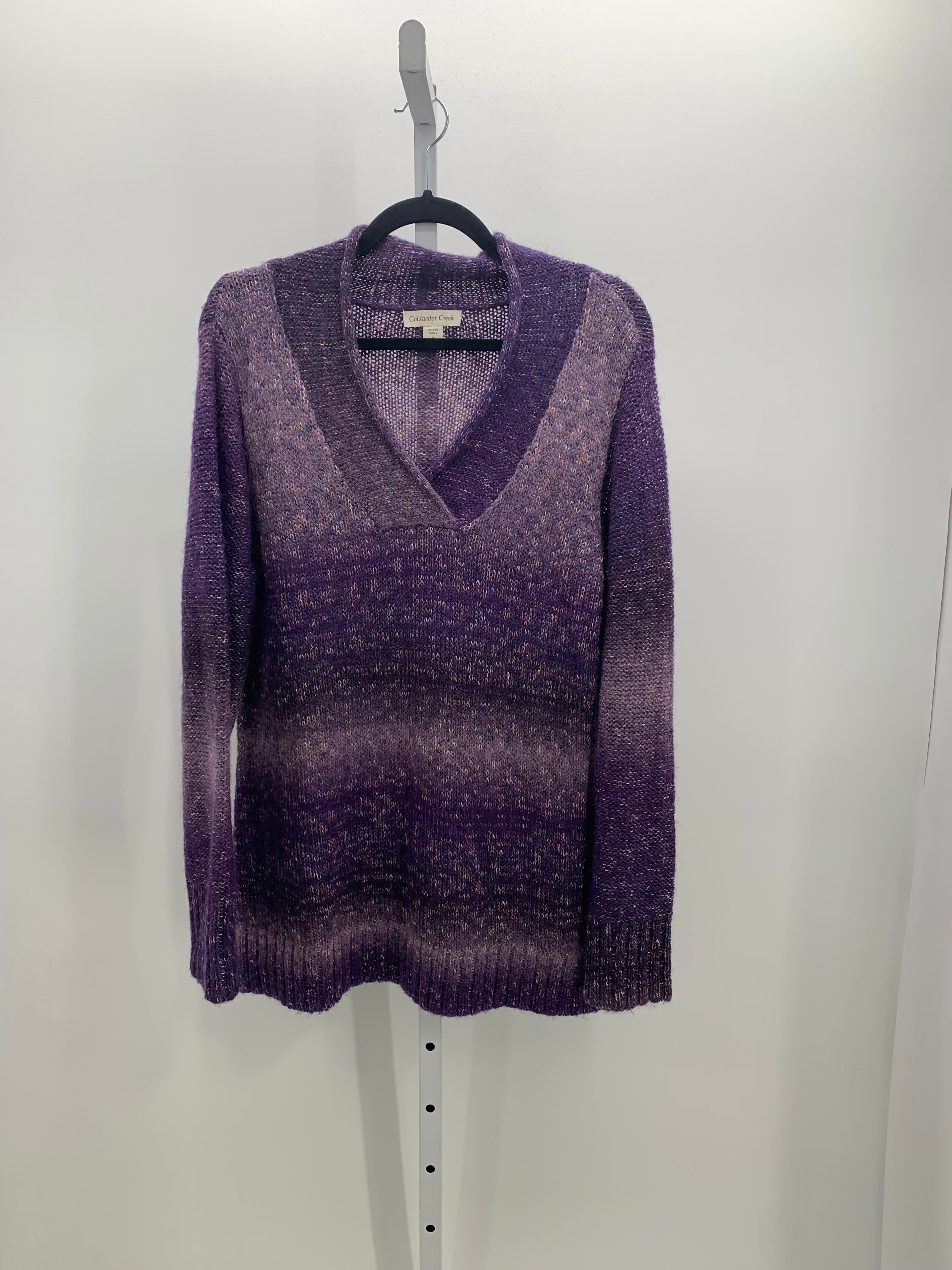 Coldwater Creek Size 1X Womens Long Slv Sweater