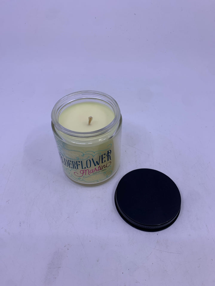 NEW ELDERFLOWER MARTINI SCENTED CANDLE.